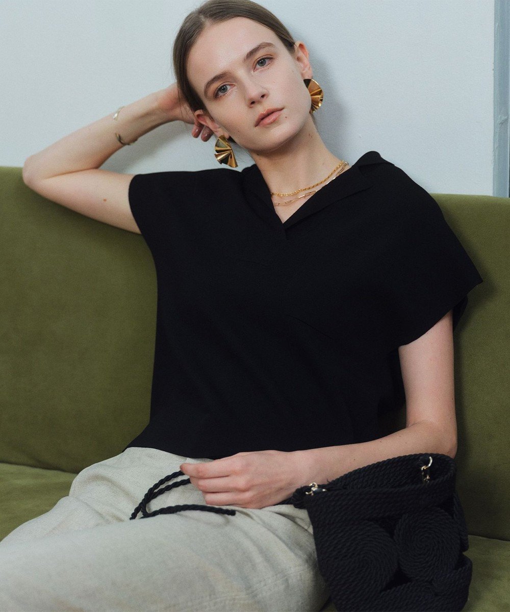 【ベイジ,/BEIGE,】のNADIA / ストレッチ スキッパーニット インテリア・キッズ・メンズ・レディースファッション・服の通販 founy(ファニー) ファッション Fashion レディースファッション Fashion for Women トップス・カットソー Cut & Sew Tops ニット Knit Tops & Sweaters インナー Innerwear サマー Summer, Summer Style ジャケット Jacket, Outerwear スキッパー Skipper, Open Collar ストレッチ Stretch, Stretchy Fabric スリーブ Sleeve, Long Sleeve / Short Sleeve セーター Sweater, Knitwear ダウン Down, Puffer デニム Denim, Jeans Material 定番 Standard, Basic Item 人気 Popular, Best Seller バランス Balance, Style Balance フォルム Silhouette, Form フレンチ French, French Style ボトム Bottoms, Lower Wear ポケット Pocket, Pocket Detail A/W・秋冬 Autumn/Winter S/S・春夏 SS, Spring/Summer, Warm Season 夏 Summer ビジネス 仕事 通勤 Business / Work / Commuting Black|ID: prp329100004867595 ipo3291000000036261355