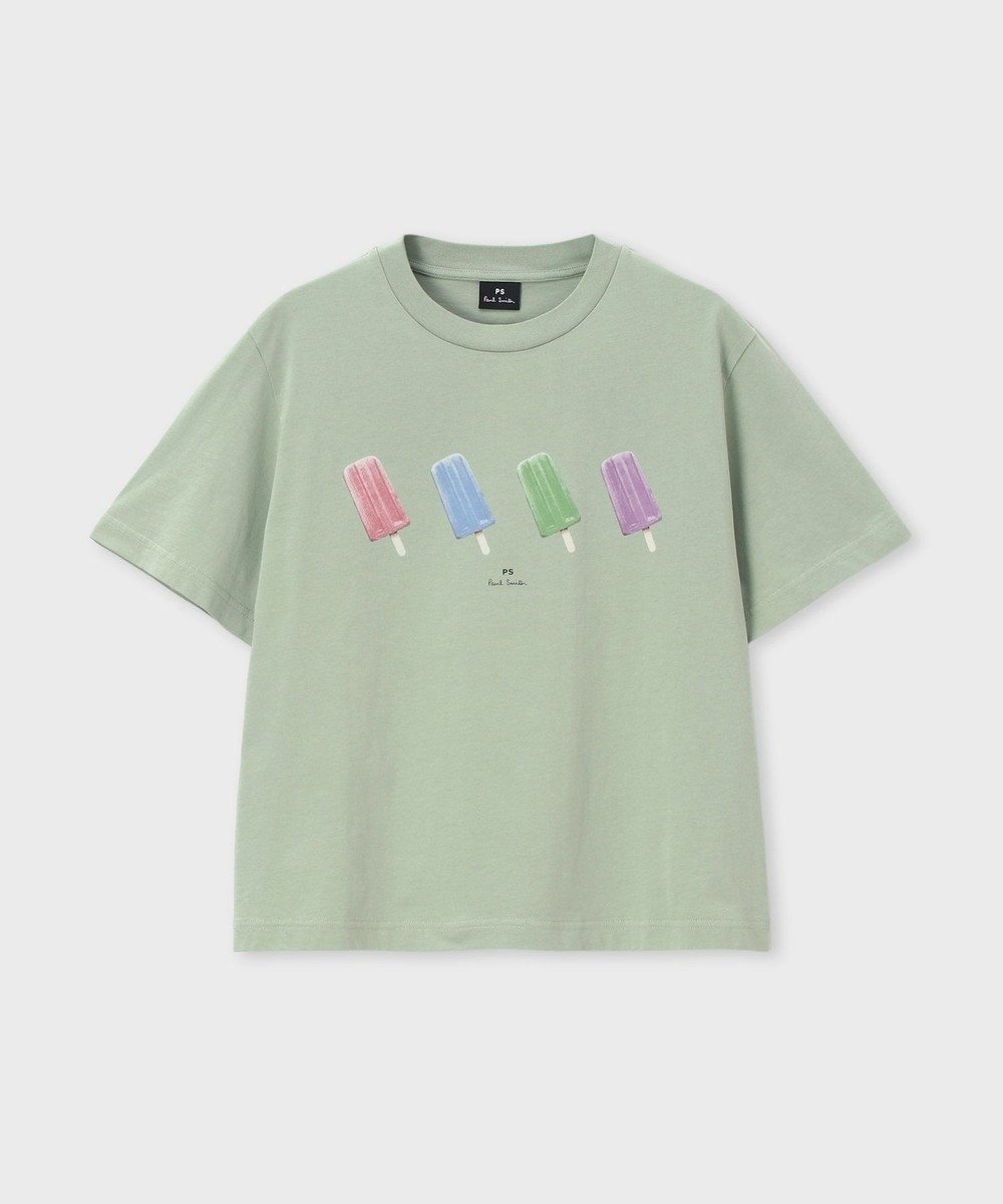 【ポール スミス/Paul Smith】のIce Lolly 半袖Tシャツ インテリア・キッズ・メンズ・レディースファッション・服の通販 founy(ファニー) 　ファッション　Fashion　レディースファッション　Fashion for Women　トップス・カットソー　Cut & Sew Tops　シャツ・ブラウス・オフィスカジュアル　Elegant Blouses & Button-Ups　ロングTシャツ・Tシャツ　Longline T-Shirts & Tees　カットソー・ベーシックTシャツ　Cut-and-Sewn Tops / Stretch Tees & Basics　インナー　Innerwear　カットソー　Cut and Sewn Top　ショート　Short, Short Length　ジャケット　Jacket, Outerwear　デニム　Denim, Jeans Material　パステル　Pastel, Soft Color　モチーフ　Motif, Design Theme　リラックス　Relax, Relaxed Fit　半袖　Short Sleeve, Half Sleeve　夏　Summer　S/S・春夏　SS, Spring/Summer, Warm Season　A/W・秋冬　Autumn/Winter　ライトグリーン|ID: prp329100004867608 ipo3291000000036261409