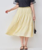 【組曲/KUMIKYOKU】の【WEB限定】ステッチストライプドビー ギャザースカート シェルイエロー系|ID: prp329100004867624 ipo3291000000036261568