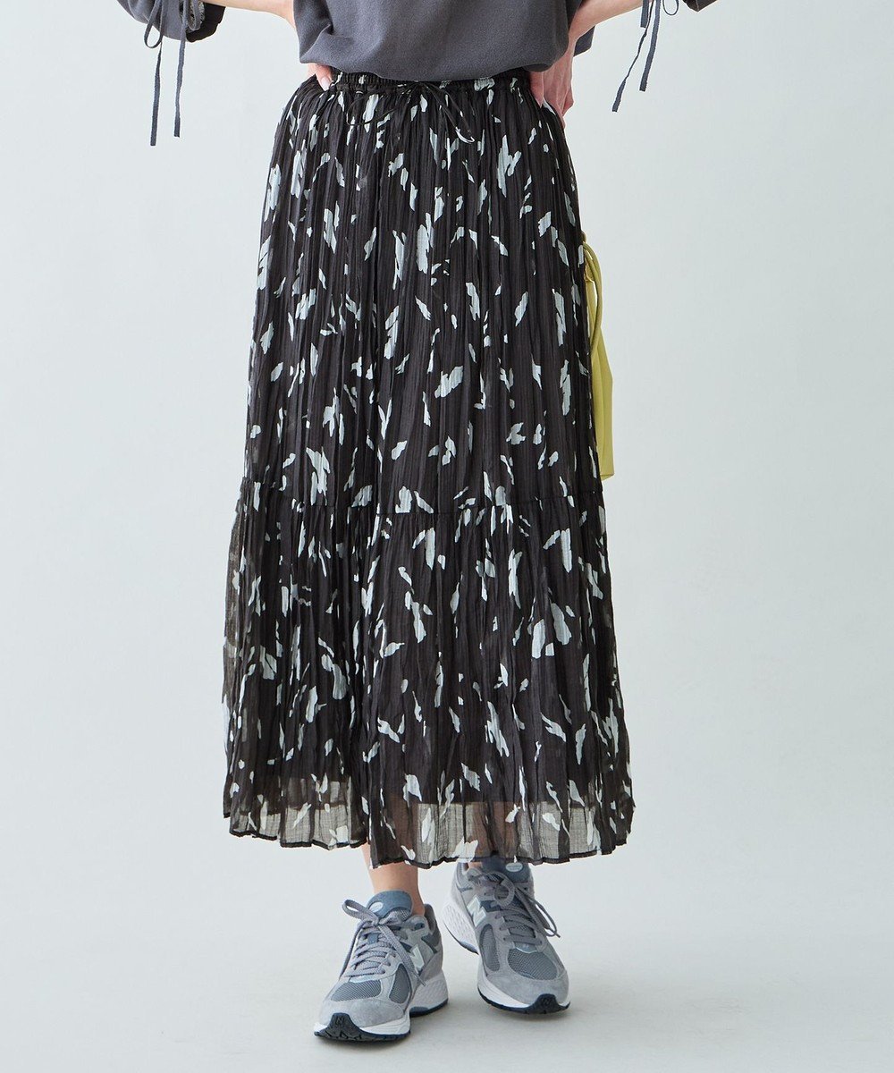 【エニー/ANY】のアートドットプリントスカート 人気、トレンドファッション・服の通販 founy(ファニー) 　ファッション　Fashion　レディースファッション　Fashion for Women　スカート　Skirts　春　Spring　スウェット / スエット　Sweatshirt, Sweatwear　ドット　Polka Dot, Dot Pattern　フィット　Fit, Slim Fit　リネン　Linen, Linen Fabric　S/S・春夏　SS, Spring/Summer, Warm Season　おすすめ　Recommended / Our Picks　夏　Summer　 other-1|ID: prp329100004867637 ipo3291000000036261698