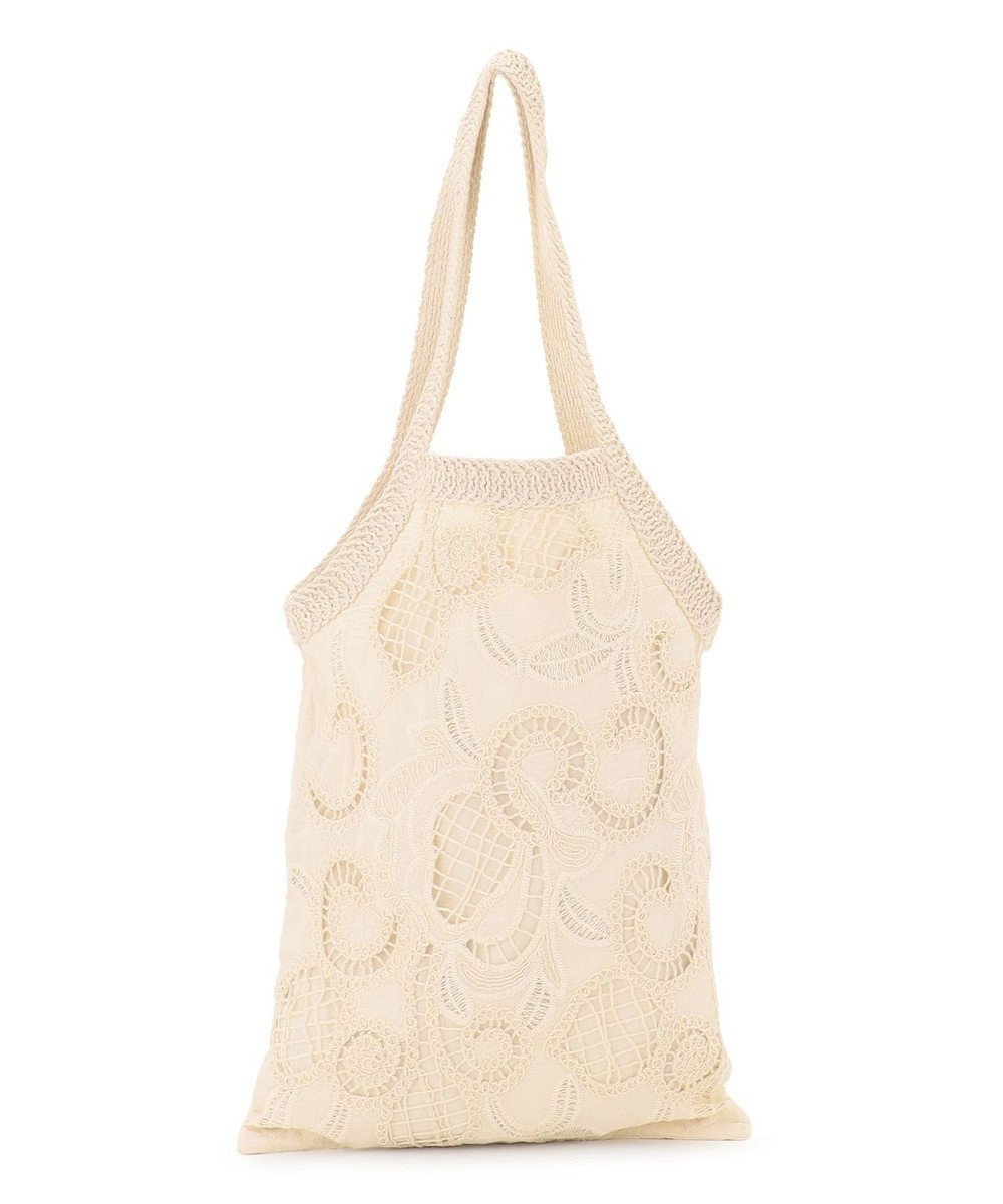 【23区/NIJYUSANKU】の【先行予約】コットンレース トートバッグ 人気、トレンドファッション・服の通販 founy(ファニー) 　ファッション　Fashion　レディースファッション　Fashion for Women　バッグ　Bags　2026年　2026　シンプル　Simple, Minimal　デニム　Denim, Jeans Material　フェミニン　Feminine, Girly　ポケット　Pocket, Pocket Detail　リゾート　Resort, Vacation Style　レース　Lace, Lace Fabric　エレガント 上品　Elegant　夏　Summer　S/S・春夏　SS, Spring/Summer, Warm Season　 other-1|ID: prp329100004867654 ipo3291000000036261827