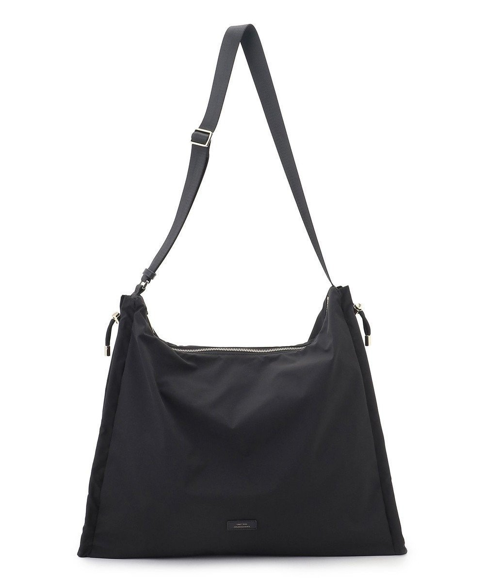 【23区/NIJYUSANKU】のドロ-ストリング ショルダーバッグ(L) インテリア・キッズ・メンズ・レディースファッション・服の通販 founy(ファニー) 　ファッション　Fashion　レディースファッション　Fashion for Women　ギャザー　Gathered, Ruffled　コンパクト　Compact, Small Size　ストリング　String, Drawstring　トラベル　Travel, Travel Gear　人気　Popular, Best Seller　ビッグ　Big, Oversized　フォルム　Silhouette, Form　S/S・春夏　SS, Spring/Summer, Warm Season　夏　Summer　旅行　Travel　2026年　2026　ブラック系|ID: prp329100004867655 ipo3291000000036261835