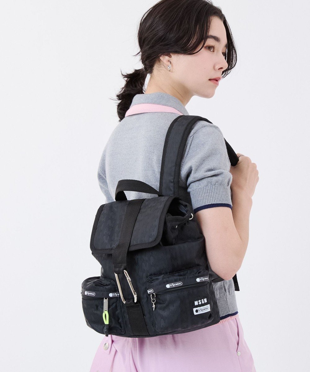 【レスポートサック/LeSportsac】のMSGM VOYAGER BACKPACK/ボヤージャーブラックジャカード 人気、トレンドファッション・服の通販 founy(ファニー) 　ファッション　Fashion　レディースファッション　Fashion for Women　バッグ　Bags　アウトドア　Outdoor Clothing　イエロー　Yellow　イタリア　Italy　コンパクト　Compact, Small Size　巾着　Drawstring Bag, Kinchaku　軽量　Lightweight, Ultra Light　シルバー　Silver, Metallic Silver　スタイリッシュ　Stylish, Fashionable　財布　Wallet, Purse　トラベル　Travel, Travel Gear　ネオン　Neon, Neon Color　フラップ　Flap, Flap Pocket　ブロッキング　Color Blocking, Panel Design　プリント　Print, Printed Pattern　ボックス　Boxy, Box Shape　ポケット　Pocket, Pocket Detail　リュック　Backpack, Rucksack　おすすめ　Recommended / Our Picks　旅行　Travel　 other-1|ID: prp329100004867665 ipo3291000000036261902