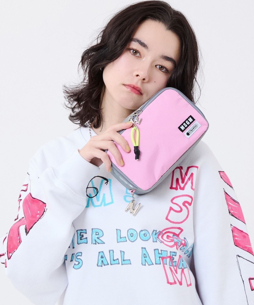 【レスポートサック/LeSportsac】のMSGM MD COSMETIC/コスメティックピンク/グレー 人気、トレンドファッション・服の通販 founy(ファニー) 　ファッション　Fashion　レディースファッション　Fashion for Women　ミニ財布・二つ折り財布　Wallets & Card Cases　ポーチ&ミニバッグ　Pouches & Mini Bags　イエロー　Yellow　イタリア　Italy　軽量　Lightweight, Ultra Light　シルバー　Silver, Metallic Silver　財布　Wallet, Purse　ネオン　Neon, Neon Color　ブロッキング　Color Blocking, Panel Design　プリント　Print, Printed Pattern　ポケット　Pocket, Pocket Detail　ポーチ　Pouch, Small Case　メッシュ　Mesh, Net Fabric　おすすめ　Recommended / Our Picks　旅行　Travel　 other-1|ID: prp329100004867672 ipo3291000000036261940