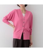 【23区/NIJYUSANKU】のレーヨンポリエステルストレッチ Vネック カーディガン ピンク系|ID: prp329100004867707 ipo3291000000036300404