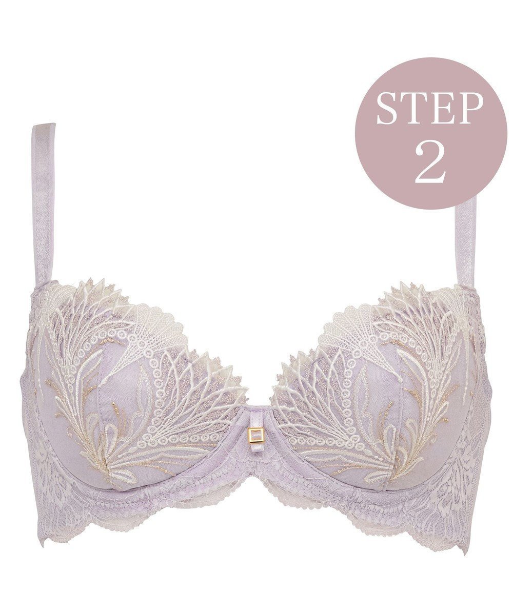 【ブラデリス ニューヨーク/BRADELIS New York】の【BRADELIS New York/ 育乳補整ブラ・STEP2 寄せる】ローズステップ2ブラ26S1 補正下着 しっかり谷間を作るブラ インテリア・キッズ・メンズ・レディースファッション・服の通販 founy(ファニー) 　ファッション　Fashion　レディースファッション　Fashion for Women　下着・ランジェリー　Lingerie & Intimates　ブラジャー・ランジェリーブラ　Bras / Lingerie Bras　アンダーウェア・ベースインナー・肌着　Underwear / Base Layer / Undergarments　アンダー　Underwear Essentials　エレガント 上品　Elegant　クール　Cool, Chic　シャーリング　Shirring, Ruched　フェミニン　Feminine, Girly　ブラジャー　Bra, Lingerie　ポケット　Pocket, Pocket Detail　ラップ　Wrap, Wrap Design　レース　Lace, Lace Fabric　ロマンティック　Romantic, Feminine Style　ローズ　Rose, Rose Motif　ワイヤー　Wire, Wired Bra　おすすめ　Recommended / Our Picks　ライラック|ID: prp329100004867726 ipo3291000000036262344