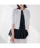 【組曲/KUMIKYOKU】の【先行予約】シアーニット5分袖 カーディガン 人気、トレンドファッション・服の通販 founy(ファニー) ファッション Fashion レディースファッション Fashion for Women トップス・カットソー Cut & Sew Tops ニット Knit Tops & Sweaters カーディガン・羽織り Layered Style Cardigans アンサンブル Ensemble Set エレガント 上品 Elegant 春 Spring カーディガン Cardigan, Knitwear コンパクト Compact, Small Size シアー Sheer, See-Through シンプル Simple, Minimal チャーム Charm, Pendant ドレープ Drape, Draping Fabric メタル Metal, Metal Parts モダン Modern, Contemporary リラックス Relax, Relaxed Fit S/S・春夏 SS, Spring/Summer, Warm Season おすすめ Recommended / Our Picks 夏 Summer thumbnail ホワイト系|ID: prp329100004867736 ipo3291000000036262470