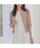 【組曲/KUMIKYOKU】の【先行予約】シアーニット5分袖 カーディガン 人気、トレンドファッション・服の通販 founy(ファニー) ファッション Fashion レディースファッション Fashion for Women トップス・カットソー Cut & Sew Tops ニット Knit Tops & Sweaters カーディガン・羽織り Layered Style Cardigans アンサンブル Ensemble Set エレガント 上品 Elegant 春 Spring カーディガン Cardigan, Knitwear コンパクト Compact, Small Size シアー Sheer, See-Through シンプル Simple, Minimal チャーム Charm, Pendant ドレープ Drape, Draping Fabric メタル Metal, Metal Parts モダン Modern, Contemporary リラックス Relax, Relaxed Fit S/S・春夏 SS, Spring/Summer, Warm Season おすすめ Recommended / Our Picks 夏 Summer thumbnail ベージュ系|ID: prp329100004867736 ipo3291000000036262476