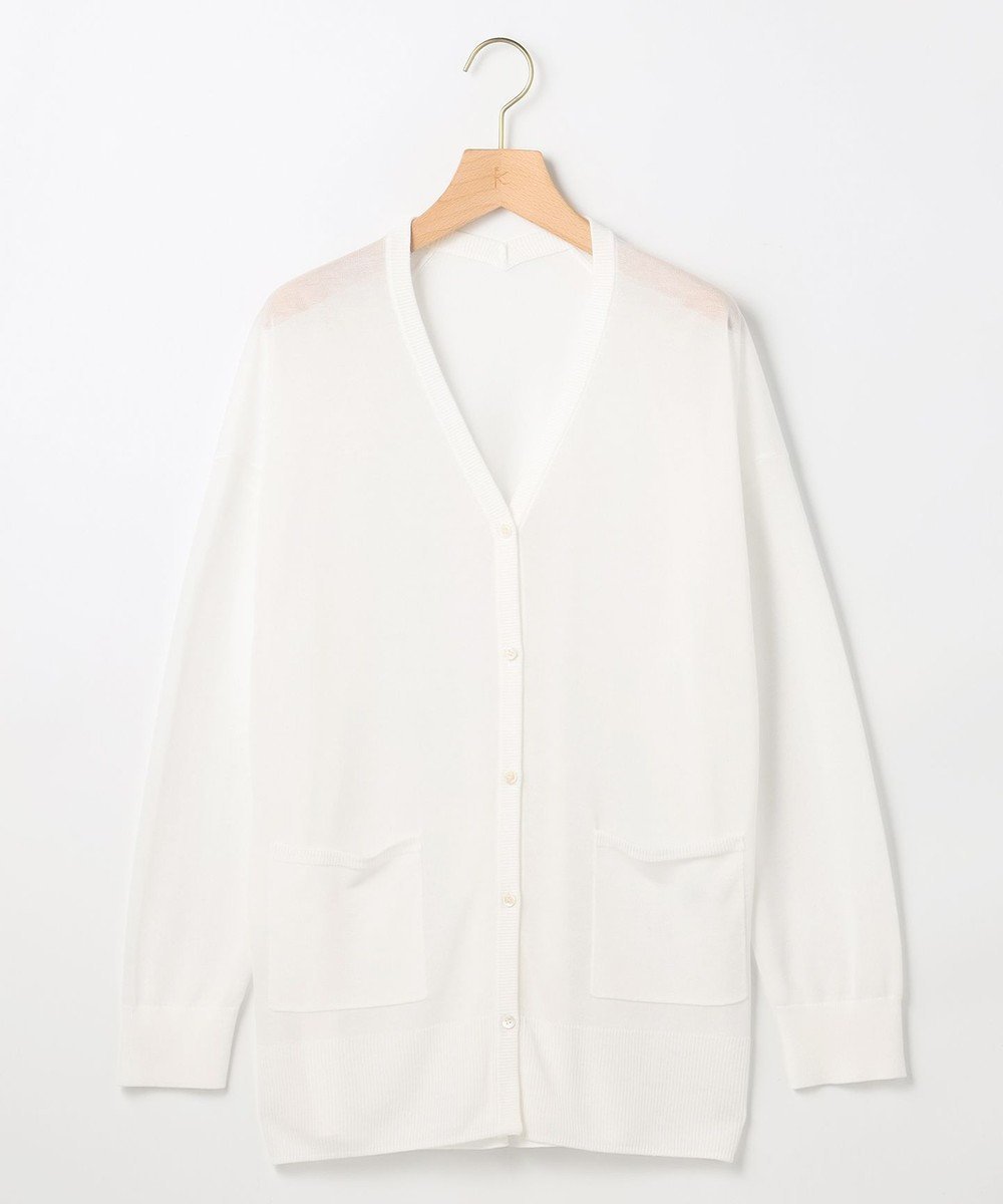 【組曲/KUMIKYOKU】の【先行予約】シアーニットVネック カーディガン 人気、トレンドファッション・服の通販 founy(ファニー) 　ファッション　Fashion　レディースファッション　Fashion for Women　トップス・カットソー　Cut & Sew Tops　ニット　Knit Tops & Sweaters　カーディガン・羽織り　Layered Style Cardigans　Vネックトップス　V-Neck Tops / V-Cut Neckline Shirts　アンサンブル　Ensemble Set　エレガント 上品　Elegant　春　Spring　カーディガン　Cardigan, Knitwear　シアー　Sheer, See-Through　ドレープ　Drape, Draping Fabric　ボトム　Bottoms, Lower Wear　リラックス　Relax, Relaxed Fit　S/S・春夏　SS, Spring/Summer, Warm Season　おすすめ　Recommended / Our Picks　夏　Summer　 other-1|ID: prp329100004867737 ipo3291000000036262485