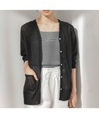 【組曲/KUMIKYOKU】の【先行予約】シアーニットVネック カーディガン 人気、トレンドファッション・服の通販 founy(ファニー) ファッション Fashion レディースファッション Fashion for Women トップス・カットソー Cut & Sew Tops ニット Knit Tops & Sweaters カーディガン・羽織り Layered Style Cardigans Vネックトップス V-Neck Tops / V-Cut Neckline Shirts アンサンブル Ensemble Set エレガント 上品 Elegant 春 Spring カーディガン Cardigan, Knitwear シアー Sheer, See-Through ドレープ Drape, Draping Fabric ボトム Bottoms, Lower Wear リラックス Relax, Relaxed Fit S/S・春夏 SS, Spring/Summer, Warm Season おすすめ Recommended / Our Picks 夏 Summer thumbnail ブラック系|ID: prp329100004867737 ipo3291000000036262489