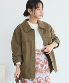 【クラフトスタンダードブティック/CRAFT STANDARD BOUTIQUE】のワークシャツブルゾン Khaki|ID: prp329100004867743 ipo3291000000036262550