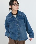【クラフトスタンダードブティック/CRAFT STANDARD BOUTIQUE】のワークシャツブルゾン Indigo|ID: prp329100004867743 ipo3291000000036262552