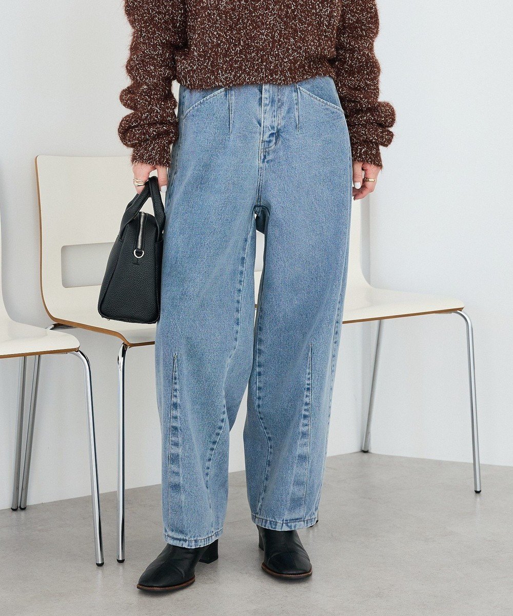 【クラフトスタンダードブティック/CRAFT STANDARD BOUTIQUE】のカーブデニムパンツ インテリア・キッズ・メンズ・レディースファッション・服の通販 founy(ファニー) 　ファッション　Fashion　レディースファッション　Fashion for Women　パンツ　Pants & Trousers　デニムパンツ・ジーンズ・美脚デニム　Denim Jeans & Pants　おすすめ　Recommended / Our Picks　デニム　Denim, Jeans Material　トレンド　Trend, Trending Now　バランス　Balance, Style Balance　フォルム　Silhouette, Form　ポケット　Pocket, Pocket Detail　リラックス　Relax, Relaxed Fit　夏　Summer　春　Spring　S/S・春夏　SS, Spring/Summer, Warm Season　Indigo|ID: prp329100004867746 ipo3291000000036262580