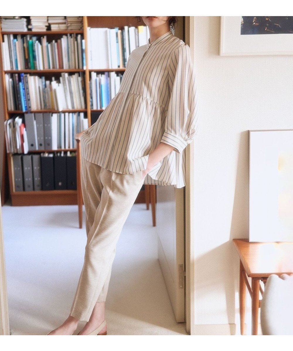 【組曲/KUMIKYOKU】の【先行予約】ライトリネンライクテーパード パンツ 人気、トレンドファッション・服の通販 founy(ファニー) ファッション Fashion レディースファッション Fashion for Women パンツ Pants & Trousers 春 Spring ジャケット Jacket, Outerwear ストレッチ Stretch, Stretchy Fabric センター Center, Center Line ネップ Nepp, Slub Yarn フレア Flare, Flared リネン Linen, Linen Fabric ワイド Wide, Wide Fit S/S・春夏 SS, Spring/Summer, Warm Season おすすめ Recommended / Our Picks 夏 Summer other-1|ID: prp329100004867752 ipo3291000000036262639