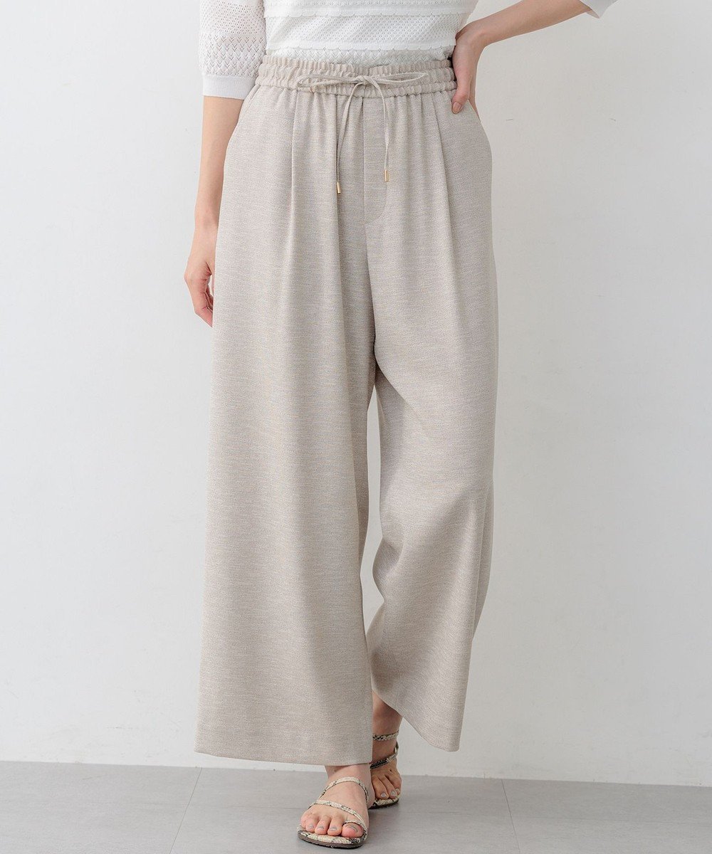 【組曲/KUMIKYOKU】の【先行予約】ライトリネンライクイージーワイド パンツ インテリア・キッズ・メンズ・レディースファッション・服の通販 founy(ファニー) 　ファッション　Fashion　レディースファッション　Fashion for Women　パンツ　Pants & Trousers　春　Spring　ジャケット　Jacket, Outerwear　ストレッチ　Stretch, Stretchy Fabric　ストレート　Straight, Straight Cut　セットアップ　Set-Up, Coordinated Outfit　トレンド　Trend, Trending Now　ネップ　Nepp, Slub Yarn　フレア　Flare, Flared　ポケット　Pocket, Pocket Detail　リネン　Linen, Linen Fabric　リラックス　Relax, Relaxed Fit　ワイド　Wide, Wide Fit　S/S・春夏　SS, Spring/Summer, Warm Season　夏　Summer　ビジネス 仕事 通勤　Business / Work / Commuting　ベージュ系|ID: prp329100004867753 ipo3291000000036262650