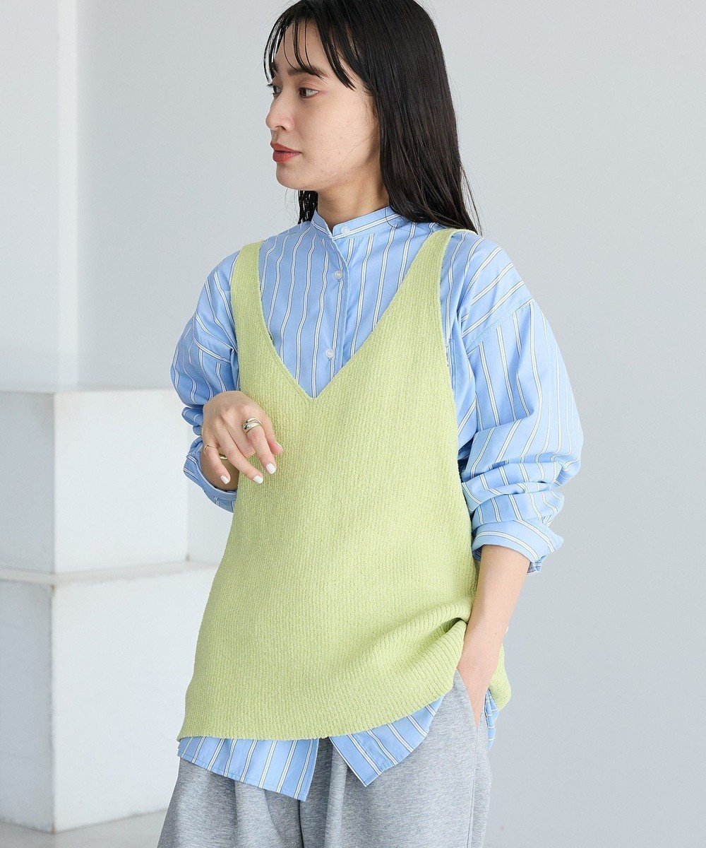 【クラフトスタンダードブティック/CRAFT STANDARD BOUTIQUE】の前後2WAY/ミニブークレベスト インテリア・キッズ・メンズ・レディースファッション・服の通販 founy(ファニー) 　ファッション　Fashion　レディースファッション　Fashion for Women　アウター　Coat / Outerwear Collection　トップス・カットソー　Cut & Sew Tops　ベスト&ジレ / 重ね着スタイル　Vests & Gilets　アクセサリー　Fashion Accessories　春　Spring　シンプル　Simple, Minimal　スクエア　Square, Square Shape　スニーカー　Sneakers, Trainers　チェーン　Chain, Chain Strap　バランス　Balance, Style Balance　フィット　Fit, Slim Fit　ベスト　Vest, Waistcoat　ポケット　Pocket, Pocket Detail　モダン　Modern, Contemporary　リラックス　Relax, Relaxed Fit　ワイド　Wide, Wide Fit　S/S・春夏　SS, Spring/Summer, Warm Season　夏　Summer　Light Yellow|ID: prp329100004867754 ipo3291000000036262662