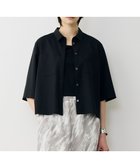 【アイシービー/iCB】の【先行予約】ドライクールトロ 5分袖シャツ 人気、トレンドファッション・服の通販 founy(ファニー) ファッション Fashion レディースファッション Fashion for Women トップス・カットソー Cut & Sew Tops シャツ・ブラウス・オフィスカジュアル Elegant Blouses & Button-Ups 春 Spring キャミソール Camisole, Spaghetti Strap Top キュプラ Cupro, Eco Fabric セットアップ Set-Up, Coordinated Outfit ノースリーブ Sleeveless, No-Sleeve ポケット Pocket, Pocket Detail 半袖 Short Sleeve, Half Sleeve 羽織 Haori, Light Jacket ワイド Wide, Wide Fit S/S・春夏 SS, Spring/Summer, Warm Season 夏 Summer エレガント 上品 Elegant 2026年 2026 thumbnail ブラック|ID: prp329100004867757 ipo3291000000036262679