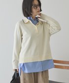 【アメリカンホリック/AMERICAN HOLIC】の配色ラインニットポロ Ivory|ID: prp329100004867758 ipo3291000000036262690