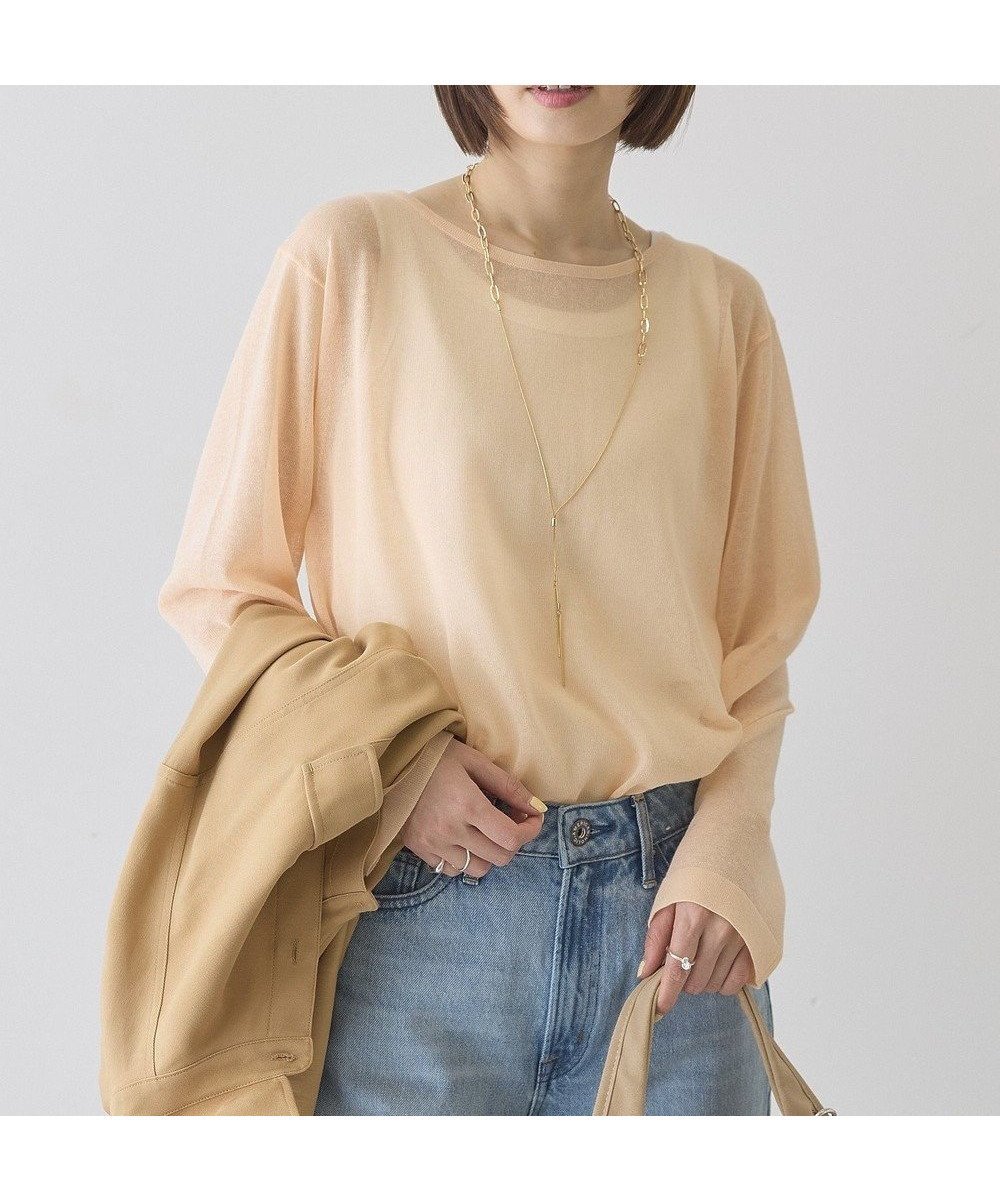 【アメリカンホリック/AMERICAN HOLIC】のシアーニットプルオーバー インテリア・キッズ・メンズ・レディースファッション・服の通販 founy(ファニー) 　ファッション　Fashion　レディースファッション　Fashion for Women　トップス・カットソー　Cut & Sew Tops　ニット　Knit Tops & Sweaters　カジュアルプルオーバー・ニットトップス　Pullovers & Knit Tops / Casual Pullovers　おすすめ　Recommended / Our Picks　シアー　Sheer, See-Through　シンプル　Simple, Minimal　セーター　Sweater, Knitwear　トレンド　Trend, Trending Now　フィット　Fit, Slim Fit　ポケット　Pocket, Pocket Detail　リラックス　Relax, Relaxed Fit　夏　Summer　春　Spring　S/S・春夏　SS, Spring/Summer, Warm Season　秋　Autumn　軽量　Lightweight, Ultra Light　Orange|ID: prp329100004867760 ipo3291000000036262706