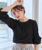 【ティアクラッセ/Tiaclasse】のシアーチェックブラウス ブラック|ID: prp329100004867763 ipo3291000000036262739