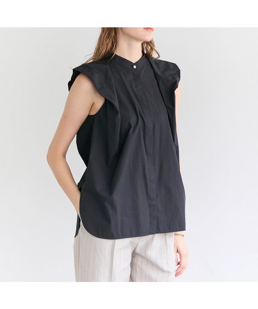 【ベイジ,/BEIGE,】のMALLOW / コットンタック バルーンスリーブブラウス インテリア・キッズ・メンズ・レディースファッション・服の通販 founy(ファニー) 　ファッション　Fashion　レディースファッション　Fashion for Women　トップス・カットソー　Cut & Sew Tops　シャツ・ブラウス・オフィスカジュアル　Elegant Blouses & Button-Ups　セットアップ　Set-Up, Coordinated Outfit　タイトスカート　Pencil Skirt, Tight Skirt　ノースリーブ　Sleeveless, No-Sleeve　バランス　Balance, Style Balance　バルーン　Balloon, Balloon Silhouette　ブロード　Broadcloth, Fine Cotton　ボトム　Bottoms, Lower Wear　ロング　Long, Long-Length　エレガント 上品　Elegant　夏　Summer　春　Spring　S/S・春夏　SS, Spring/Summer, Warm Season　洗える　Machine Washable　ビジネス 仕事 通勤　Business / Work / Commuting　Black|ID: prp329100004867766 ipo3291000000036262760