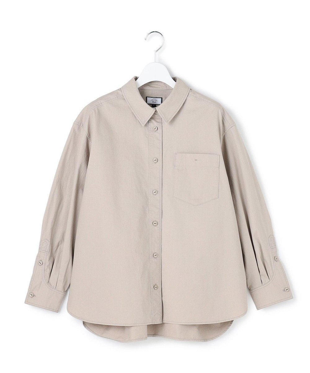 【ジェイプレスヨークストリート/J.PRESS YORK STREET】の【WOMEN】ソフトコットン オーバー シャツ インテリア・キッズ・メンズ・レディースファッション・服の通販 founy(ファニー) 　ファッション　Fashion　レディースファッション　Fashion for Women　トップス・カットソー　Cut & Sew Tops　シャツ・ブラウス・オフィスカジュアル　Elegant Blouses & Button-Ups　ヴィンテージ　Vintage Style　春　Spring　シンプル　Simple, Minimal　デニム　Denim, Jeans Material　S/S・春夏　SS, Spring/Summer, Warm Season　夏　Summer　ベージュ系|ID: prp329100004867767 ipo3291000000036262773