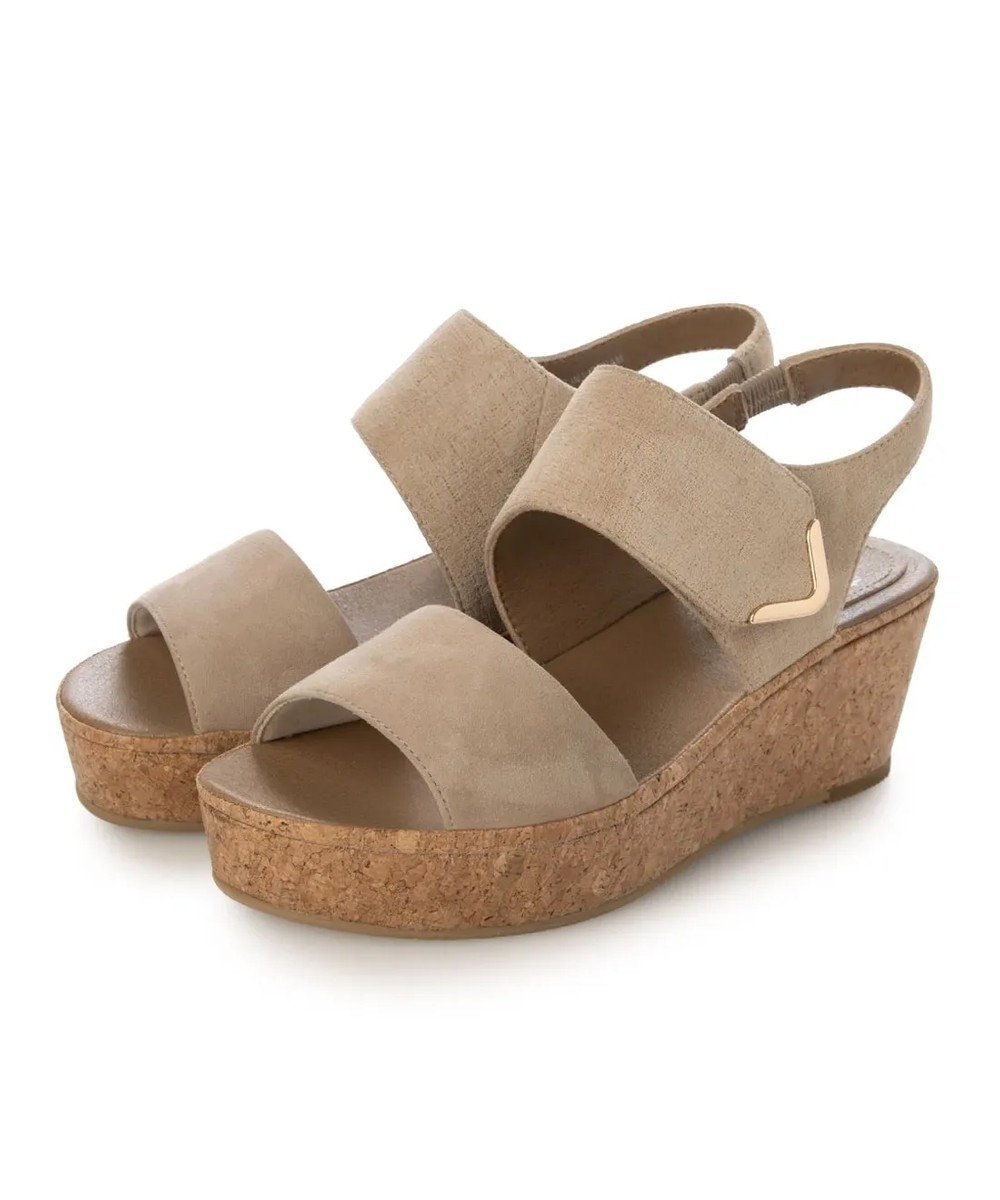 【イング/ing】のing ワンポイントウエッジソールサンダル インテリア・キッズ・メンズ・レディースファッション・服の通販 founy(ファニー) 　ファッション　Fashion　レディースファッション　Fashion for Women　厚底　Platform Shoes　春　Spring　サンダル　Sandals, Summer Shoes　シューズ　Shoes, Footwear　トレンド　Trend, Trending Now　バランス　Balance, Style Balance　フィット　Fit, Slim Fit　ベーシック　Basic, Essential　リゾート　Resort, Vacation Style　S/S・春夏　SS, Spring/Summer, Warm Season　おすすめ　Recommended / Our Picks　夏　Summer　エレガント 上品　Elegant　ベージュ|ID: prp329100004867773 ipo3291000000036262829