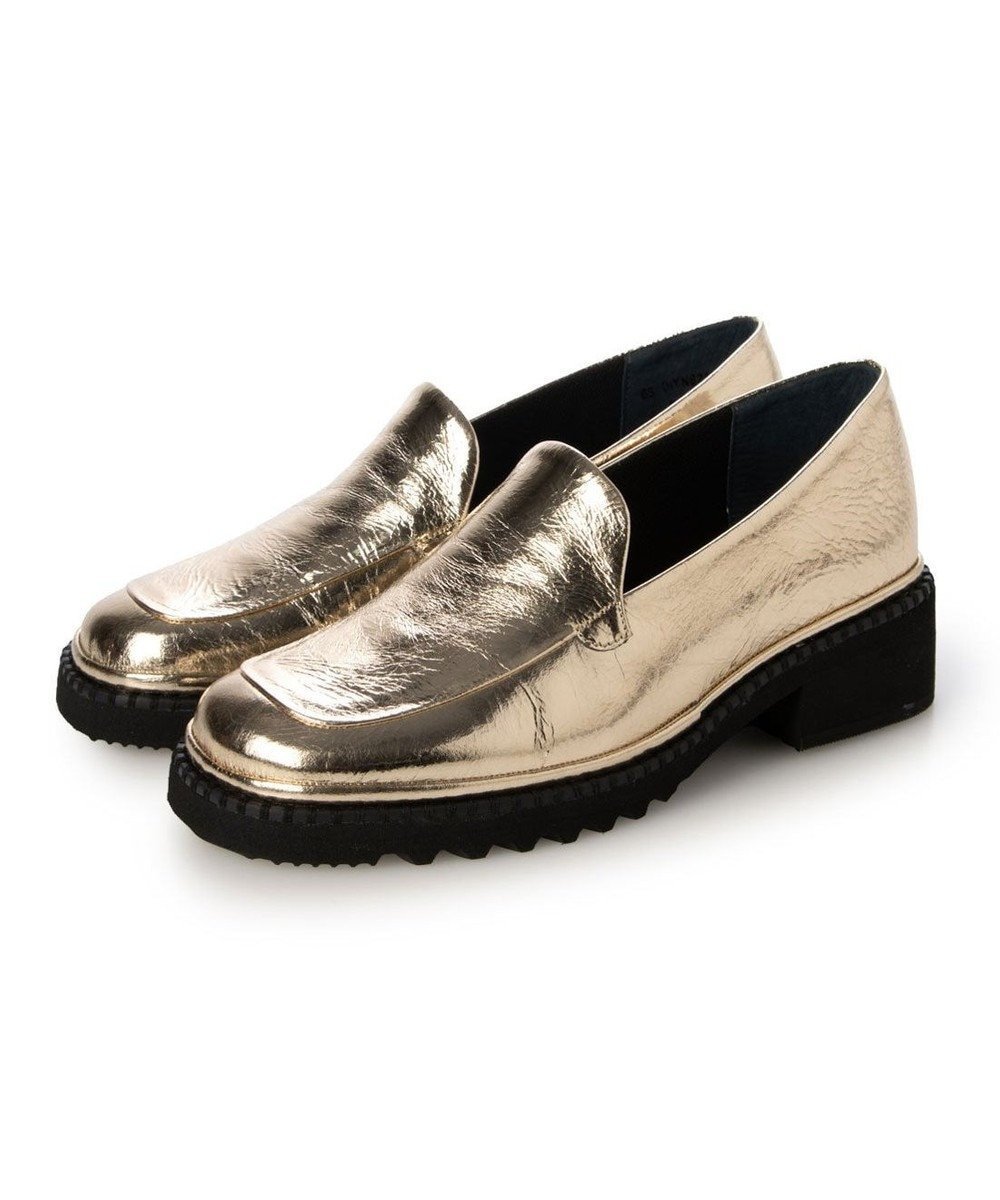 【モード エ ジャコモ/MODE ET JACOMO】のD ICI ボリュームソールソフトローファー インテリア・キッズ・メンズ・レディースファッション・服の通販 founy(ファニー) 　ファッション　Fashion　レディースファッション　Fashion for Women　軽量　Lightweight, Ultra Light　シューズ　Shoes, Footwear　シンプル　Simple, Minimal　ソックス　Socks, Hosiery　ドレス　Dress, One-Piece　バランス　Balance, Style Balance　フィット　Fit, Slim Fit　フォルム　Silhouette, Form　プラット　Platform, Platform Shoes　旅行　Travel　エレガント 上品　Elegant　ビジネス 仕事 通勤　Business / Work / Commuting　ゴールド|ID: prp329100004867774 ipo3291000000036262839