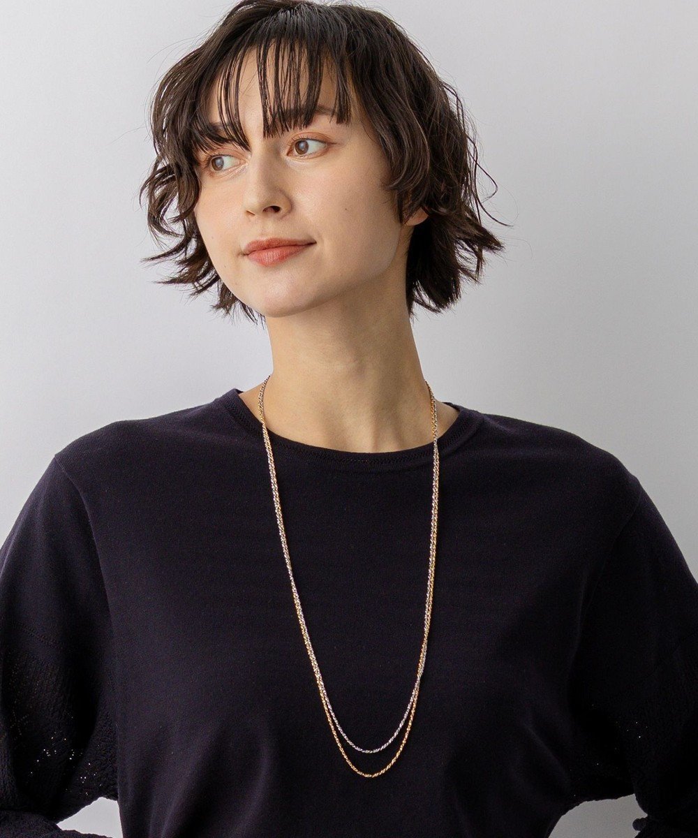 【23区/NIJYUSANKU】の【先行予約】3WAY ミックスカラー チェーン ネックレス インテリア・キッズ・メンズ・レディースファッション・服の通販 founy(ファニー) 　ファッション　Fashion　レディースファッション　Fashion for Women　ジュエリー　Jewelry　ネックレス　Necklaces & Pendants　2026年　2026　アクセサリー　Fashion Accessories　コンビ　Combo, Combination Style　シルバー　Silver, Metallic Silver　シンプル　Simple, Minimal　チェーン　Chain, Chain Strap　トレンド　Trend, Trending Now　ネックレス　Necklace, Pendant Necklace　ミックス　Mix, Mixed Style　夏　Summer　S/S・春夏　SS, Spring/Summer, Warm Season　ゴールド系|ID: prp329100004868141 ipo3291000000036272415