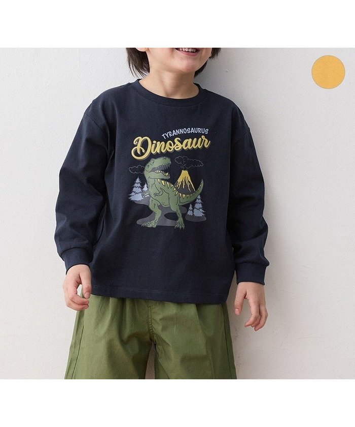 【エニィ/ANY / KIDS】の恐竜プリント 長袖Tシャツ インテリア・キッズ・メンズ・レディースファッション・服の通販 founy(ファニー) https://founy.com/ ファッション Fashion キッズファッション Fashion for Kids トップス・カットソー Cut & Sew Tops 春 Spring カットソー Cut and Sewn Top スマホ Smartphone, Mobile Device 人気 Popular, Best Seller 長袖 Long Sleeve, Full Sleeve プリント Print, Printed Pattern ポケット Pocket, Pocket Detail S/S・春夏 SS, Spring/Summer, Warm Season おすすめ Recommended / Our Picks 夏 Summer |ID: prp329100004868143 ipo3291000000036272419