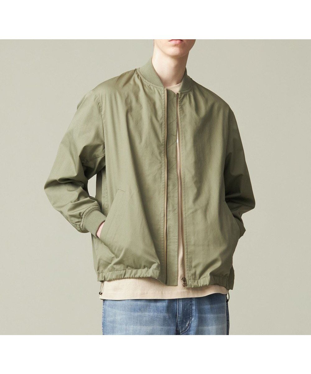 【ジェイプレスヨークストリート/J.PRESS YORK STREET】の【UNISEX】MA-1ブルゾン インテリア・キッズ・メンズ・レディースファッション・服の通販 founy(ファニー) 　ファッション　Fashion　レディースファッション　Fashion for Women　アウター　Coat / Outerwear Collection　レディースジャケット・軽アウター　Jackets　ブルゾンジャケット・スポーティアウター　Blouson Jackets　MA-1ジャケット　MA-1 Bomber Jackets / Flight Jackets　ユニセックス　Unisex, Genderless　おすすめ　Recommended / Our Picks　カーゴパンツ　Cargo Pants, Utility Pants　ジャケット　Jacket, Outerwear　スウェット / スエット　Sweatshirt, Sweatwear　スピンドル　Spindle, Drawcord　セットアップ　Set-Up, Coordinated Outfit　デニム　Denim, Jeans Material　ブルゾン　Blouson, Bomber Jacket　ボトム　Bottoms, Lower Wear　ワイド　Wide, Wide Fit　夏　Summer　春　Spring　S/S・春夏　SS, Spring/Summer, Warm Season　軽量　Lightweight, Ultra Light　カーキ系|ID: prp329100004868150 ipo3291000000036272447
