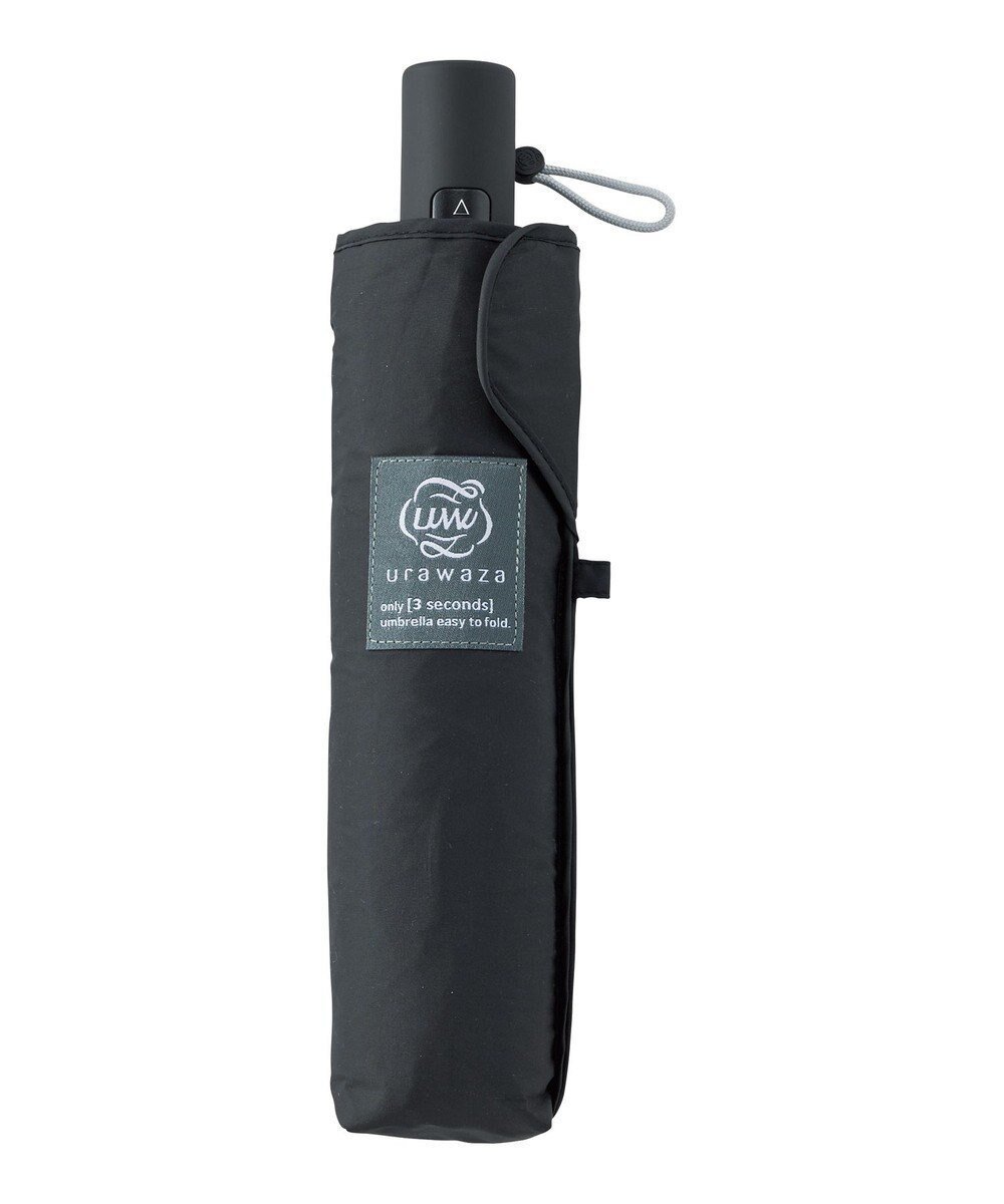 【ムーンバット/MOONBAT】のurawaza slim(ウラワザ スリム) 3秒でたためる傘 自動開閉傘 55cm UV インテリア・キッズ・メンズ・レディースファッション・服の通販 founy(ファニー) 　ファッション　Fashion　レディースファッション　Fashion for Women　レイングッズ・傘・晴雨兼用傘　Umbrellas & Rain Gear　スリム　Slim, Slim Fit　傘　Umbrella, Parasol　軽量　Lightweight, Ultra Light　ブラック|ID: prp329100004868152 ipo3291000000036272462