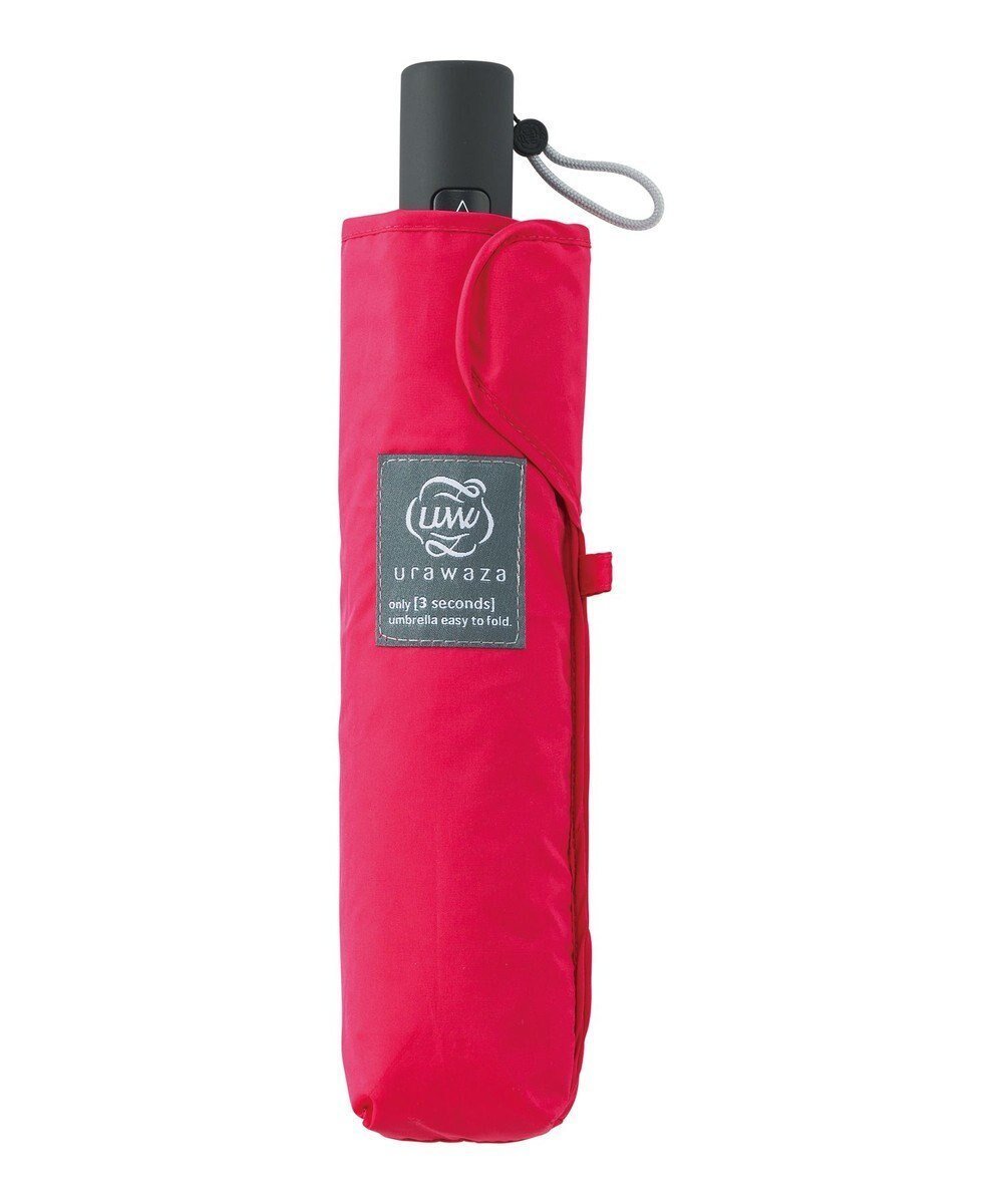 【ムーンバット/MOONBAT】のurawaza slim(ウラワザ スリム) 3秒でたためる傘 自動開閉傘 55cm UV インテリア・キッズ・メンズ・レディースファッション・服の通販 founy(ファニー) 　ファッション　Fashion　レディースファッション　Fashion for Women　レイングッズ・傘・晴雨兼用傘　Umbrellas & Rain Gear　スリム　Slim, Slim Fit　傘　Umbrella, Parasol　軽量　Lightweight, Ultra Light　ローズピンク|ID: prp329100004868152 ipo3291000000036272463