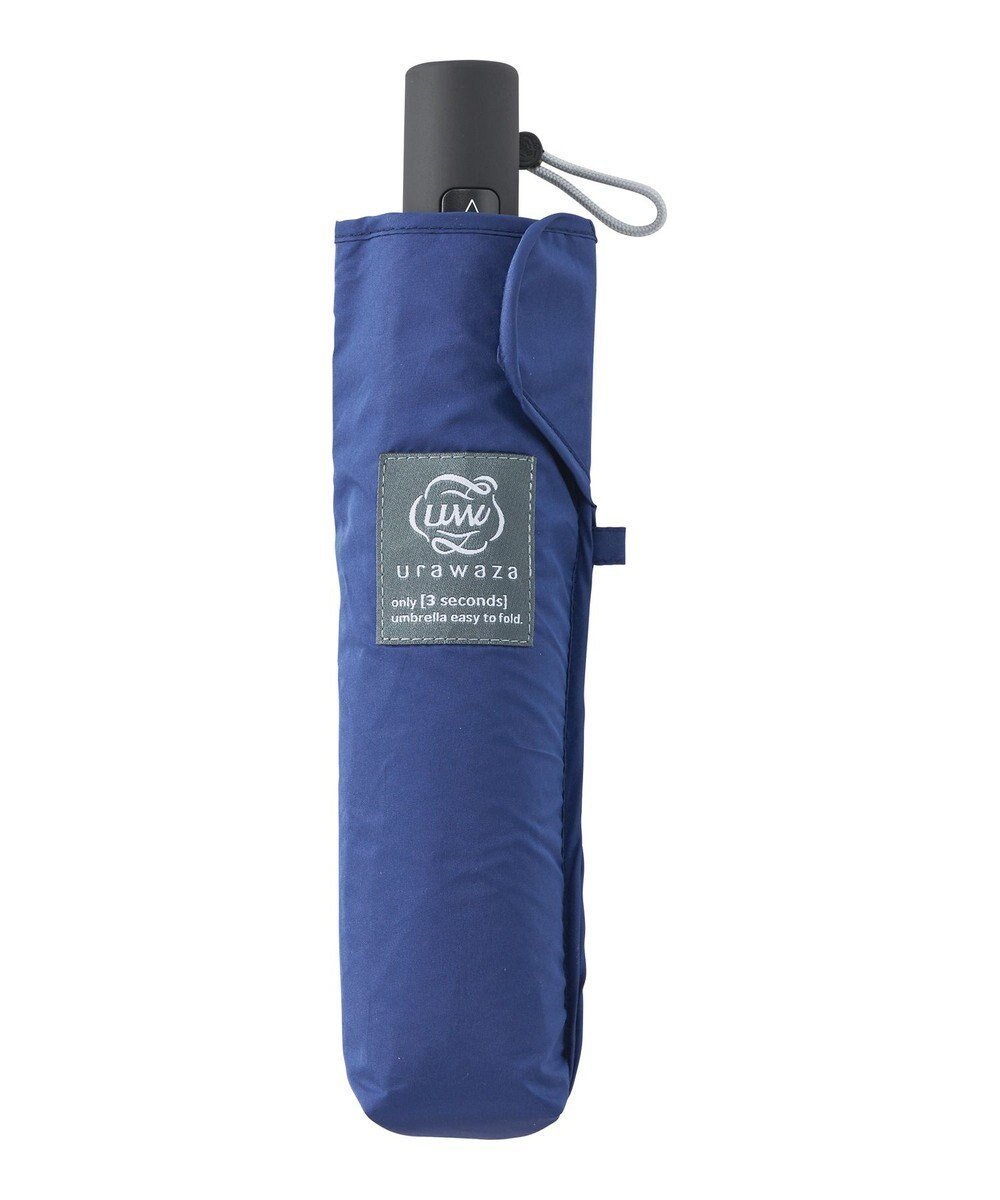 【ムーンバット/MOONBAT】のurawaza slim(ウラワザ スリム) 3秒でたためる傘 自動開閉傘 55cm UV インテリア・キッズ・メンズ・レディースファッション・服の通販 founy(ファニー) 　ファッション　Fashion　レディースファッション　Fashion for Women　レイングッズ・傘・晴雨兼用傘　Umbrellas & Rain Gear　スリム　Slim, Slim Fit　傘　Umbrella, Parasol　軽量　Lightweight, Ultra Light　ディープブルー|ID: prp329100004868152 ipo3291000000036272465