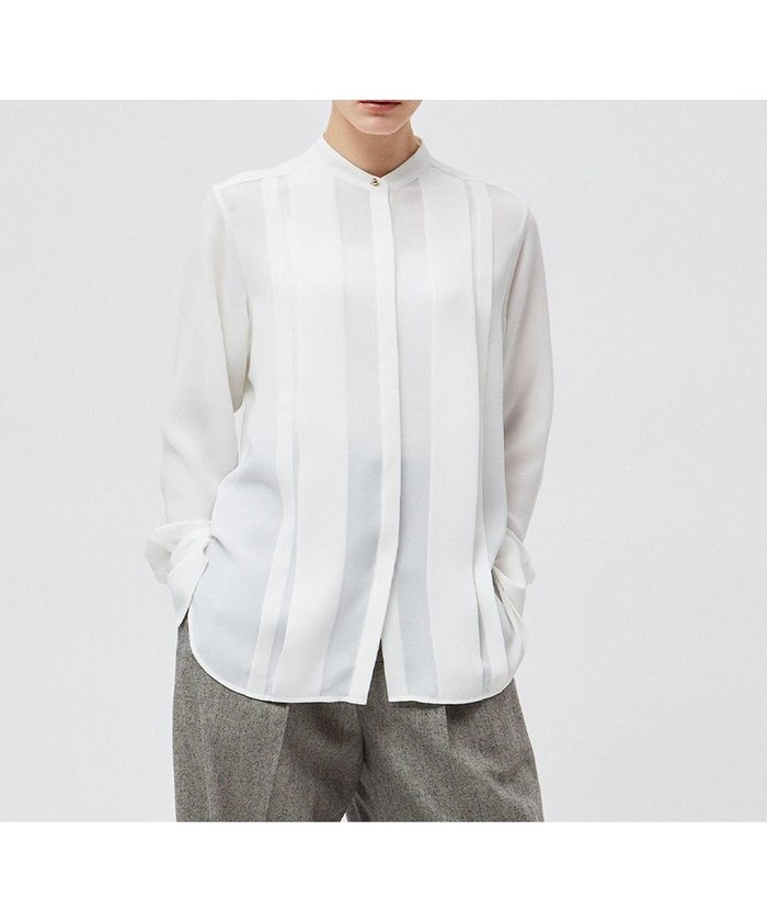 【ベイジ,/BEIGE,】の【洗える】STOW / フロントタックブラウス インテリア・キッズ・メンズ・レディースファッション・服の通販 founy(ファニー) https://founy.com/ ファッション Fashion レディースファッション Fashion for Women トップス・カットソー Cut & Sew Tops シャツ・ブラウス・オフィスカジュアル Elegant Blouses & Button-Ups とろみ Fluid, Flowy Fabric クラシカル Classical, Vintage-Inspired ジョーゼット Georgette, Semi-Sheer Fabric マニッシュ Mannish, Boyish メタル Metal, Metal Parts ワイド Wide, Wide Fit 人気 Popular, Best Seller 今季 This Season, Current Season ビジネス 仕事 通勤 Business / Work / Commuting 夏 Summer 定番 Standard, Basic Item S/S・春夏 SS, Spring/Summer, Warm Season 洗える Machine Washable A/W・秋冬 Autumn/Winter |ID: prp329100004868158 ipo3291000000036272501