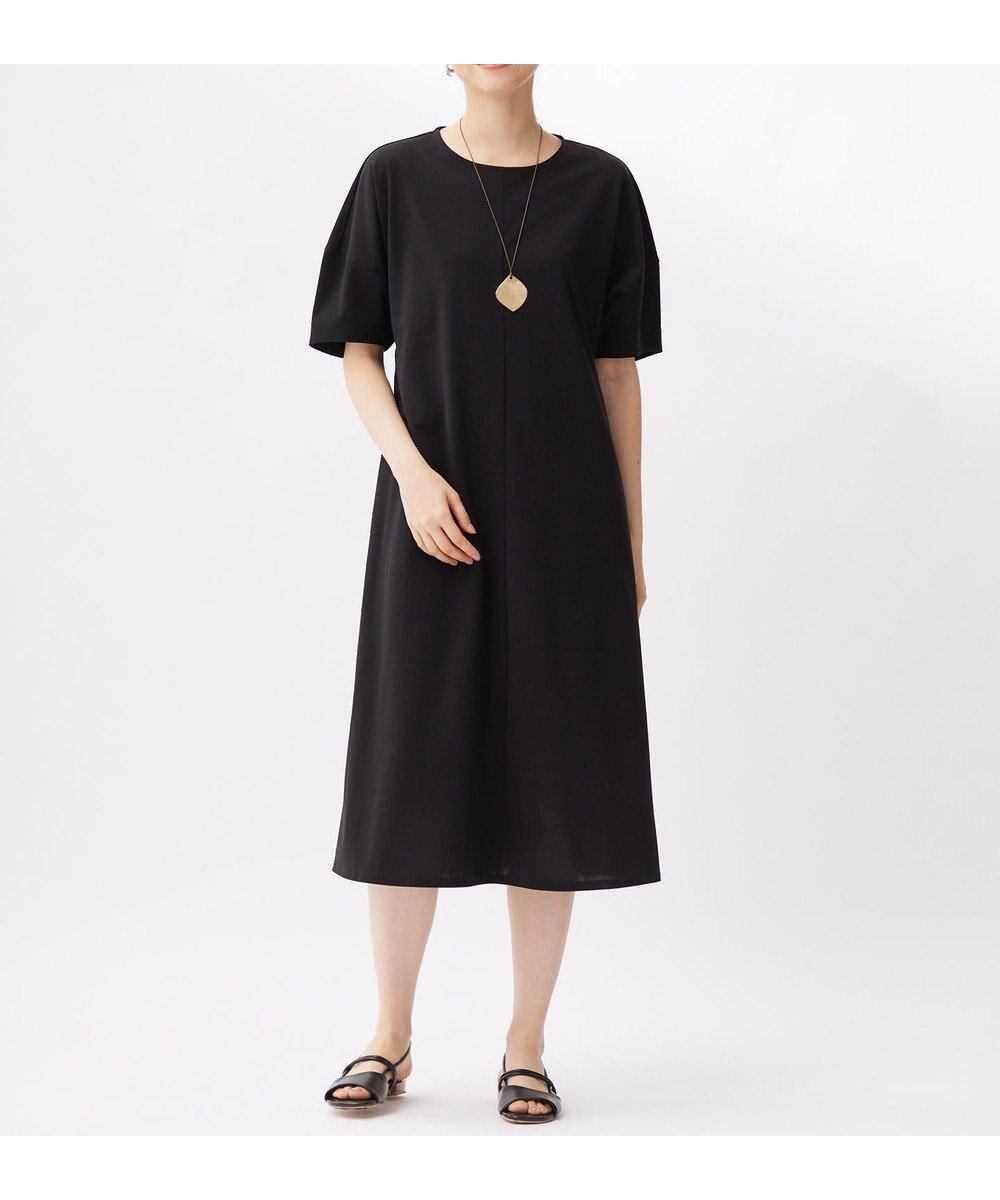 【自由区/JIYU-KU】の【接触冷感・UVカット・吸水速乾・抗菌防臭・洗える】ハイカウントモクロディ ワンピース 人気、トレンドファッション・服の通販 founy(ファニー) 　ファッション　Fashion　レディースファッション　Fashion for Women　ワンピース　Dresses　おすすめ　Recommended / Our Picks　ストレッチ　Stretch, Stretchy Fabric　スリーブ　Sleeve, Long Sleeve / Short Sleeve　吸水　Absorbent, Quick-Dry　夏　Summer　抗菌　Antibacterial, Bacteria-Resistant　春　Spring　S/S・春夏　SS, Spring/Summer, Warm Season　洗える　Machine Washable　 other-1|ID: prp329100004868160 ipo3291000000036272518