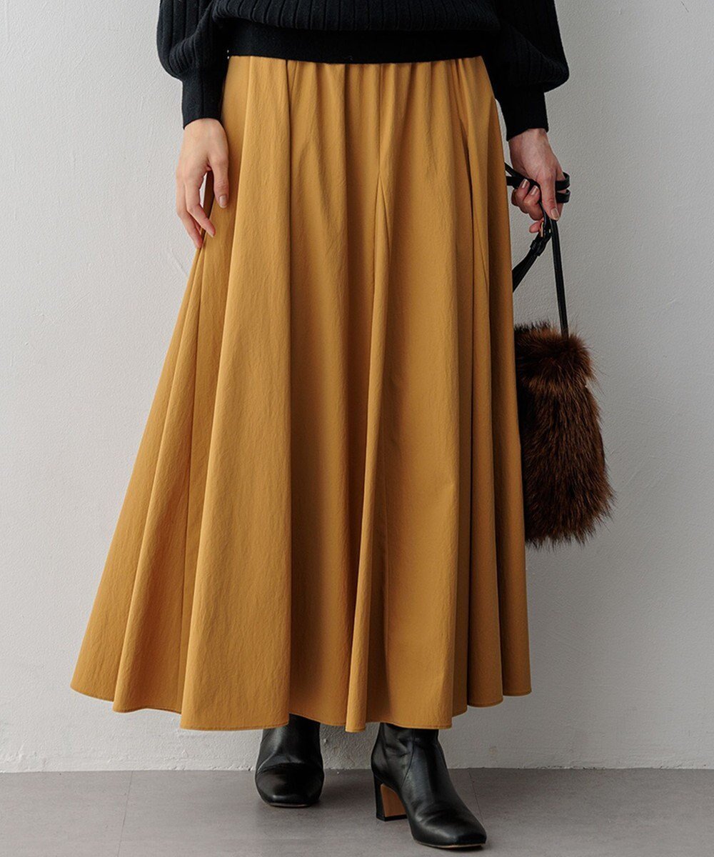 【23区/NIJYUSANKU】の【洗える】ストレッチタイプライター フレア スカート 人気、トレンドファッション・服の通販 founy(ファニー) 　ファッション　Fashion　レディースファッション　Fashion for Women　スカート　Skirts　Aライン・フレアスカート　A-Line & Flared Skirts　2024年　2024　2024-2025秋冬・A/W　Autumn/Winter 2024–25 AW24–25　冬　Winter / This Winter　ストレッチ　Stretch, Stretchy Fabric　タイプライター　Typewriter Fabric, Crisp Cotton　タフタ　Taffeta, Structured Fabric　フレア　Flare, Flared　エレガント 上品　Elegant　洗える　Machine Washable　A/W・秋冬　Autumn/Winter　 other-1|ID: prp329100004868169 ipo3291000000036272591