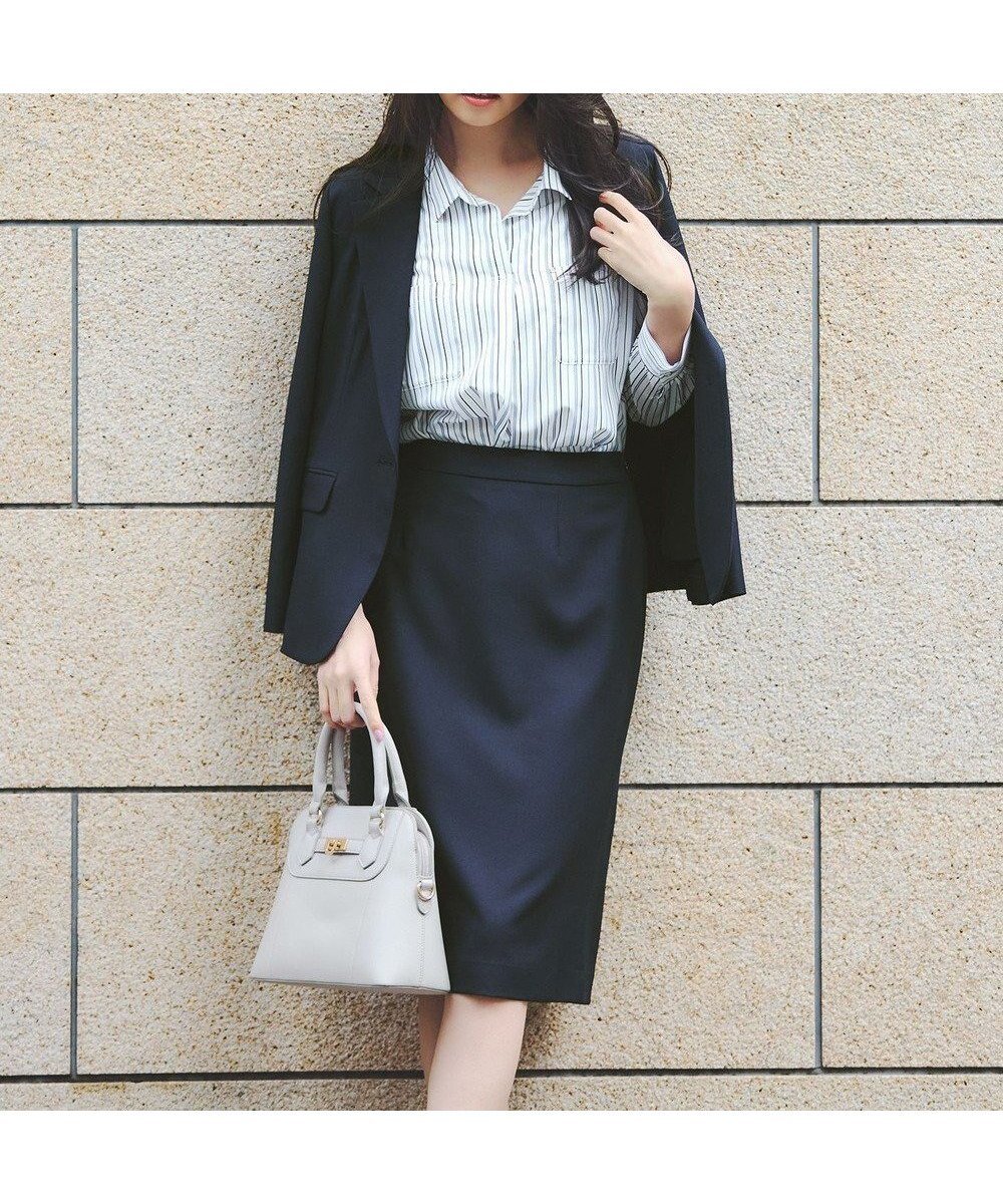 【エニィ スィス/any SiS】の【UVカット / 接触冷感 / 吸水速乾】スマートビューティストレッチ タイトスカート インテリア・キッズ・メンズ・レディースファッション・服の通販 founy(ファニー) 　ファッション　Fashion　レディースファッション　Fashion for Women　スカート　Skirts　シンプル　Simple, Minimal　ストレッチ　Stretch, Stretchy Fabric　スマート　Smart, Elegant　セレモニー　Ceremony　タイトスカート　Pencil Skirt, Tight Skirt　フレア　Flare, Flared　ビジネス 仕事 通勤　Business / Work / Commuting　吸水　Absorbent, Quick-Dry　夏　Summer　春　Spring　S/S・春夏　SS, Spring/Summer, Warm Season　楽ちん　Easy Fit, Comfortable　ネイビー|ID: prp329100004868172 ipo3291000000036272633