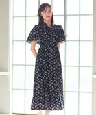 【フェルゥ/Feroux】の【洗える】フラワープリント クラシカル ワンピース 人気、トレンドファッション・服の通販 founy(ファニー) ファッション Fashion レディースファッション Fashion for Women ワンピース Dresses カーディガン Cardigan, Knitwear クラシカル Classical, Vintage-Inspired シャーリング Shirring, Ruched バランス Balance, Style Balance フィット Fit, Slim Fit フェミニン Feminine, Girly フラワー Flower, Floral フレア Flare, Flared プリント Print, Printed Pattern リボン Ribbon, Bow エレガント 上品 Elegant 夏 Summer 春 Spring S/S・春夏 SS, Spring/Summer, Warm Season 洗える Machine Washable A/W・秋冬 Autumn/Winter thumbnail ネイビー系1|ID: prp329100004868178 ipo3291000000036272661