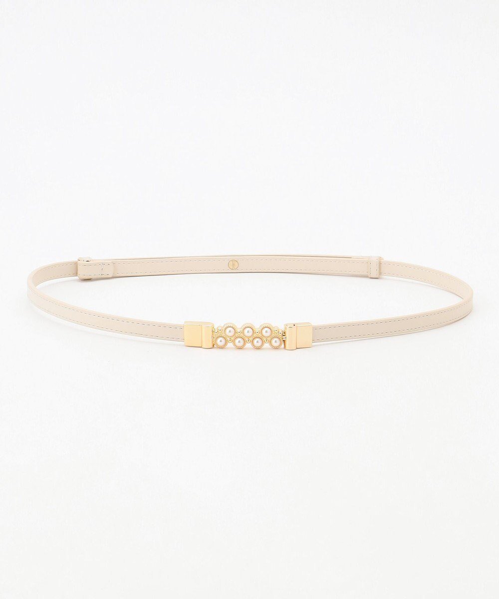 【エニィ スィス/any SiS】のビジューバックル ベルト インテリア・キッズ・メンズ・レディースファッション・服の通販 founy(ファニー) 　ファッション　Fashion　レディースファッション　Fashion for Women　バッグ　Bags　ベルト&ウエストマーク　Belts & Waist Accessories　パール　Pearl, Pearl Accent　モチーフ　Motif, Design Theme　アイボリー系|ID: prp329100004868188 ipo3291000000036272733