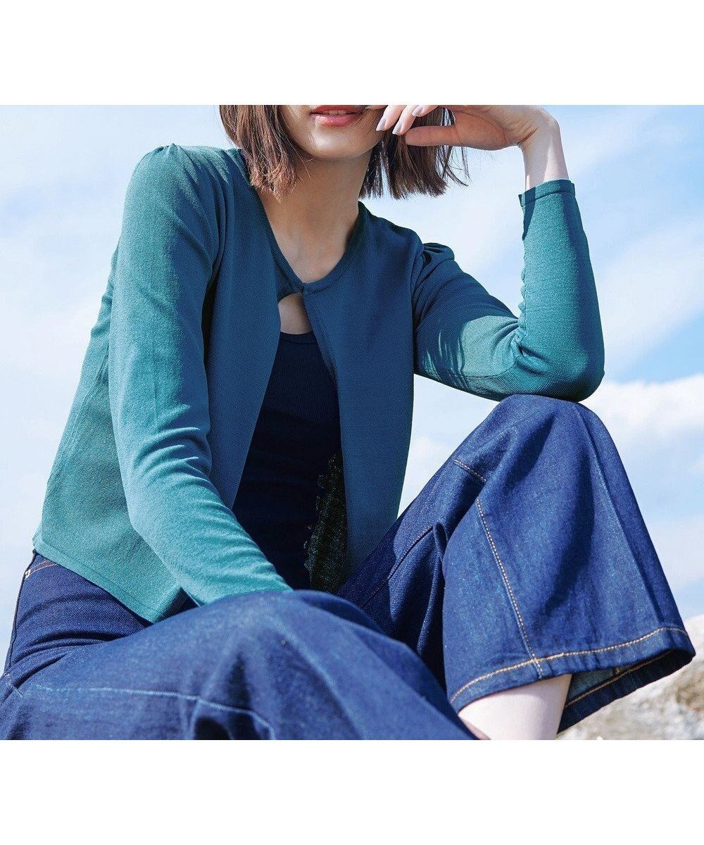 【ティアクラッセ/Tiaclasse】の長袖サマーニットカーディガン インテリア・キッズ・メンズ・レディースファッション・服の通販 founy(ファニー) 　ファッション　Fashion　レディースファッション　Fashion for Women　トップス・カットソー　Cut & Sew Tops　ニット　Knit Tops & Sweaters　カーディガン・羽織り　Layered Style Cardigans　アクセサリー　Fashion Accessories　ウォッシャブル　Machine Washable　春　Spring　洗える　Machine Washable　カーディガン　Cardigan, Knitwear　サマー　Summer, Summer Style　ショート　Short, Short Length　シンプル　Simple, Minimal　チュニック　Tunic, Long Top　長袖　Long Sleeve, Full Sleeve　バランス　Balance, Style Balance　ポケット　Pocket, Pocket Detail　無地　Plain, Solid Color　S/S・春夏　SS, Spring/Summer, Warm Season　再入荷　Restock / Back in Stock　夏　Summer　新作・新入荷　New Arrivals / New In　ターコイズ|ID: prp329100004868190 ipo3291000000036272742