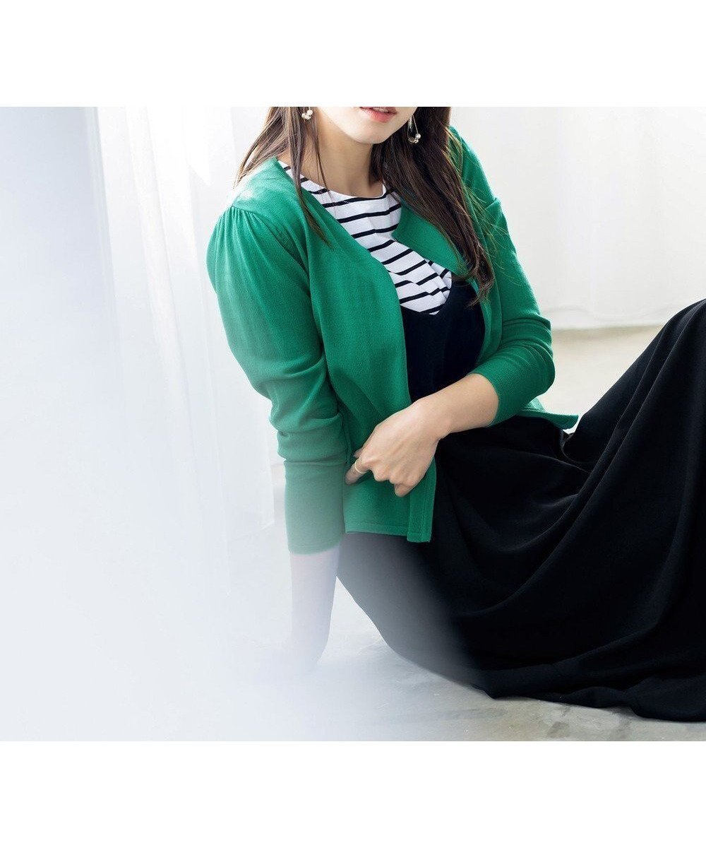 【ティアクラッセ/Tiaclasse】の長袖サマーニットカーディガン インテリア・キッズ・メンズ・レディースファッション・服の通販 founy(ファニー) 　ファッション　Fashion　レディースファッション　Fashion for Women　トップス・カットソー　Cut & Sew Tops　ニット　Knit Tops & Sweaters　カーディガン・羽織り　Layered Style Cardigans　アクセサリー　Fashion Accessories　ウォッシャブル　Machine Washable　春　Spring　洗える　Machine Washable　カーディガン　Cardigan, Knitwear　サマー　Summer, Summer Style　ショート　Short, Short Length　シンプル　Simple, Minimal　チュニック　Tunic, Long Top　長袖　Long Sleeve, Full Sleeve　バランス　Balance, Style Balance　ポケット　Pocket, Pocket Detail　無地　Plain, Solid Color　S/S・春夏　SS, Spring/Summer, Warm Season　再入荷　Restock / Back in Stock　夏　Summer　新作・新入荷　New Arrivals / New In　ダークグリーン|ID: prp329100004868190 ipo3291000000036272746