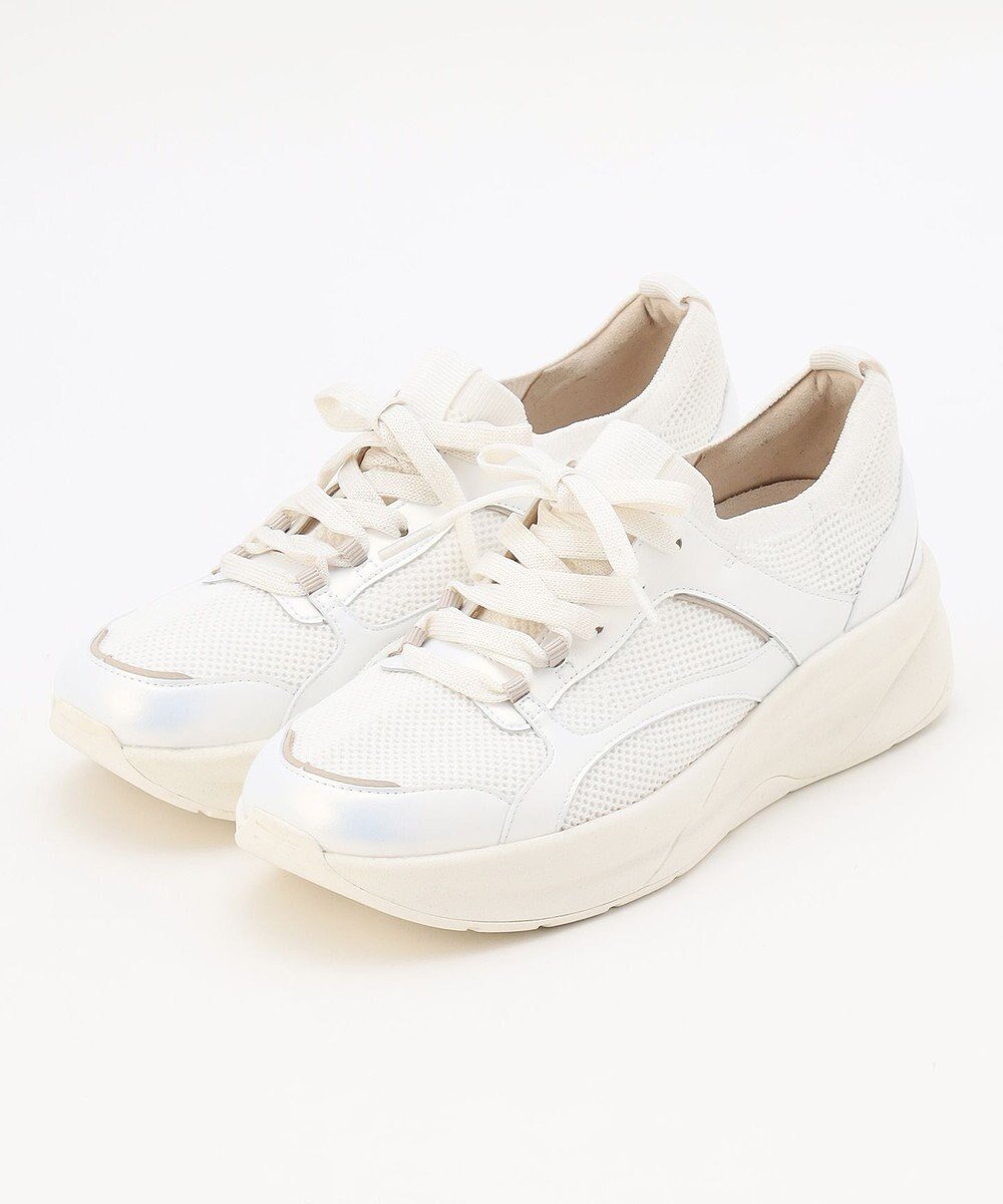 【ステッピ/steppi】のグリッター ランニング シューズ インテリア・キッズ・メンズ・レディースファッション・服の通販 founy(ファニー) 　ファッション　Fashion　レディースファッション　Fashion for Women　厚底　Platform Shoes　洗える　Machine Washable　クッション　Cushion, Throw Pillow　グリッター　Glitter, Sparkle　軽量　Lightweight, Ultra Light　シューズ　Shoes, Footwear　スニーカー　Sneakers, Trainers　バランス　Balance, Style Balance　フィット　Fit, Slim Fit　メタリック　Metallic, Shiny Finish　ラバー　Rubber, Rubber Sole　ランニング　Running, Running Wear, Activewear, Jogging　レース　Lace, Lace Fabric　エレガント 上品　Elegant　ホワイト|ID: prp329100004868196 ipo3291000000036272789