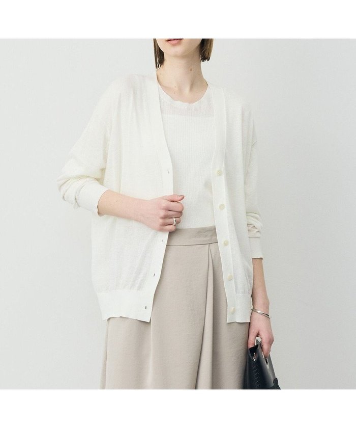 【アイシービー/iCB】のリネンブレンドシアー カーディガン インテリア・キッズ・メンズ・レディースファッション・服の通販 founy(ファニー) https://founy.com/ ファッション Fashion レディースファッション Fashion for Women トップス・カットソー Cut & Sew Tops カーディガン・羽織り Layered Style Cardigans 春 Spring カーディガン Cardigan, Knitwear バランス Balance, Style Balance ベーシック Basic, Essential リネン Linen, Linen Fabric S/S・春夏 SS, Spring/Summer, Warm Season 夏 Summer ビジネス 仕事 通勤 Business / Work / Commuting 2026年 2026 |ID: prp329100004868198 ipo3291000000036272794