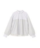 【グリーンパークス/Green Parks】のイージーケアチュールドッキングシャツ 人気、トレンドファッション・服の通販 founy(ファニー) ファッション Fashion レディースファッション Fashion for Women トップス・カットソー Cut & Sew Tops シャツ・ブラウス・オフィスカジュアル Elegant Blouses & Button-Ups チュール Tulip, Tulip Motif トレンド Trend, Trending Now ドッキング Docking, Mixed Material バランス Balance, Style Balance ポケット Pocket, Pocket Detail エレガント 上品 Elegant 夏 Summer 春 Spring S/S・春夏 SS, Spring/Summer, Warm Season thumbnail Gray|ID: prp329100004868207 ipo3291000000036272835