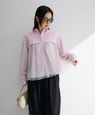 【グリーンパークス/Green Parks】のイージーケアチュールドッキングシャツ 人気、トレンドファッション・服の通販 founy(ファニー) ファッション Fashion レディースファッション Fashion for Women トップス・カットソー Cut & Sew Tops シャツ・ブラウス・オフィスカジュアル Elegant Blouses & Button-Ups チュール Tulip, Tulip Motif トレンド Trend, Trending Now ドッキング Docking, Mixed Material バランス Balance, Style Balance ポケット Pocket, Pocket Detail エレガント 上品 Elegant 夏 Summer 春 Spring S/S・春夏 SS, Spring/Summer, Warm Season thumbnail Pink|ID: prp329100004868207 ipo3291000000036272836