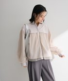 【グリーンパークス/Green Parks】のイージーケアチュールドッキングシャツ 人気、トレンドファッション・服の通販 founy(ファニー) ファッション Fashion レディースファッション Fashion for Women トップス・カットソー Cut & Sew Tops シャツ・ブラウス・オフィスカジュアル Elegant Blouses & Button-Ups チュール Tulip, Tulip Motif トレンド Trend, Trending Now ドッキング Docking, Mixed Material バランス Balance, Style Balance ポケット Pocket, Pocket Detail エレガント 上品 Elegant 夏 Summer 春 Spring S/S・春夏 SS, Spring/Summer, Warm Season thumbnail Beige|ID: prp329100004868207 ipo3291000000036272837