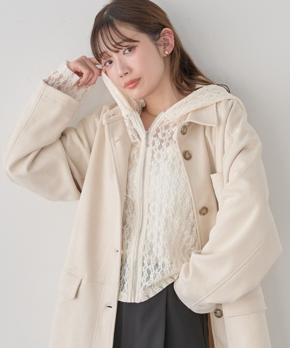 【アースミュージックアンドエコロジー/earth music&ecology】のレースパーカー 人気、トレンドファッション・服の通販 founy(ファニー) 　ファッション　Fashion　レディースファッション　Fashion for Women　アウター　Coat / Outerwear Collection　レディースジャケット・軽アウター　Jackets　カットソー　Cut and Sewn Top　コンパクト　Compact, Small Size　シンプル　Simple, Minimal　ジャケット　Jacket, Outerwear　バランス　Balance, Style Balance　パーカー　Hoodie, Parka　フェミニン　Feminine, Girly　ポケット　Pocket, Pocket Detail　レース　Lace, Lace Fabric　エレガント 上品　Elegant　夏　Summer　春　Spring　S/S・春夏　SS, Spring/Summer, Warm Season　 other-1|ID: prp329100004868210 ipo3291000000036272844