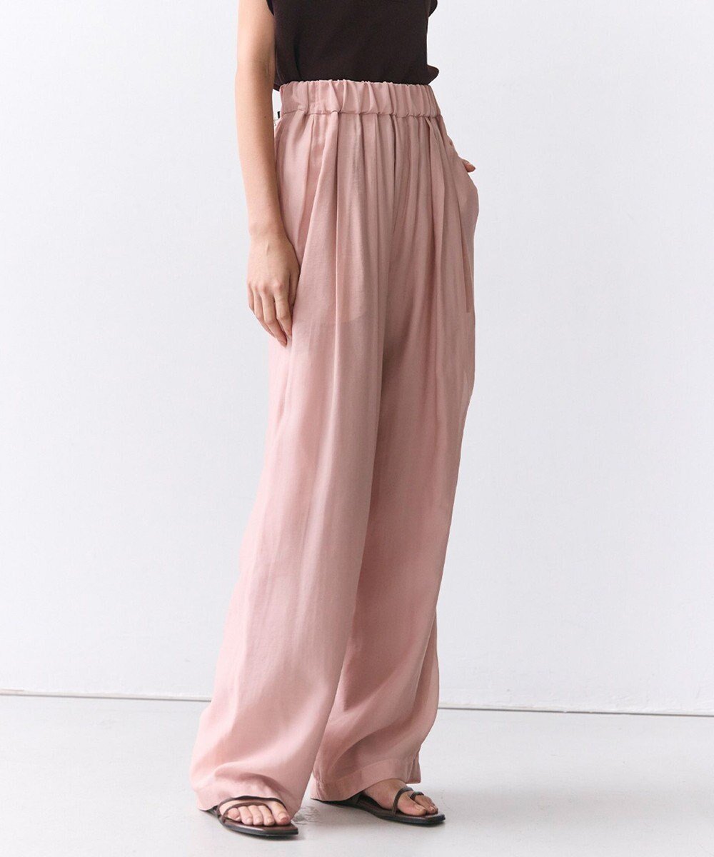 【ベイジ,/BEIGE,】のSERAPHIN / ライトシアー イージーワイドパンツ インテリア・キッズ・メンズ・レディースファッション・服の通販 founy(ファニー) 　ファッション　Fashion　レディースファッション　Fashion for Women　パンツ　Pants & Trousers　なめらか　Smooth, Silky Texture　ギャザー　Gathered, Ruffled　シルク　Silk, 100% Silk　ジャケット　Jacket, Outerwear　セットアップ　Set-Up, Coordinated Outfit　バランス　Balance, Style Balance　フラット　Flat, Flat Shoes　ワイド　Wide, Wide Fit　ビジネス 仕事 通勤　Business / Work / Commuting　夏　Summer　春　Spring　S/S・春夏　SS, Spring/Summer, Warm Season　Nude|ID: prp329100004868224 ipo3291000000036272901