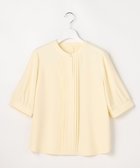 【エニィ スィス/any SiS】のバンドカラーフロントタック ブラウス 人気、トレンドファッション・服の通販 founy(ファニー) ファッション Fashion レディースファッション Fashion for Women トップス・カットソー Cut & Sew Tops シャツ・ブラウス・オフィスカジュアル Elegant Blouses & Button-Ups おすすめ Recommended / Our Picks とろみ Fluid, Flowy Fabric カフス Cuff Design シンプル Simple, Minimal ジャケット Jacket, Outerwear ジョーゼット Georgette, Semi-Sheer Fabric エレガント 上品 Elegant 夏 Summer 新作・新入荷 New Arrivals / New In 春 Spring S/S・春夏 SS, Spring/Summer, Warm Season ビジネス 仕事 通勤 Business / Work / Commuting thumbnail ライトイエロー|ID: prp329100004868228 ipo3291000000036272914